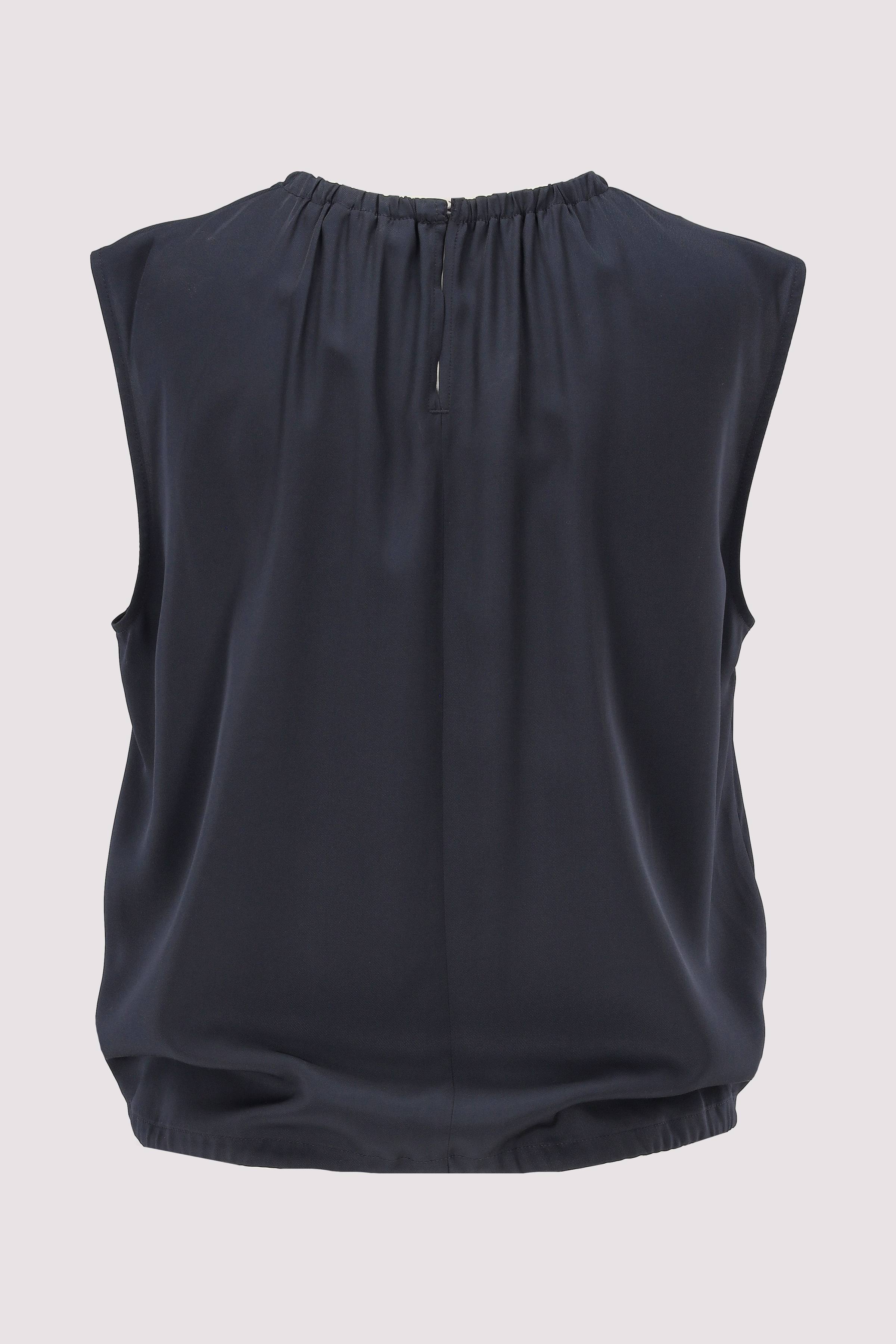 Marc O´Polo International - Woven Top, round neck, gatheri Marc O´Polo International - Woven Top, round neck, gatheri