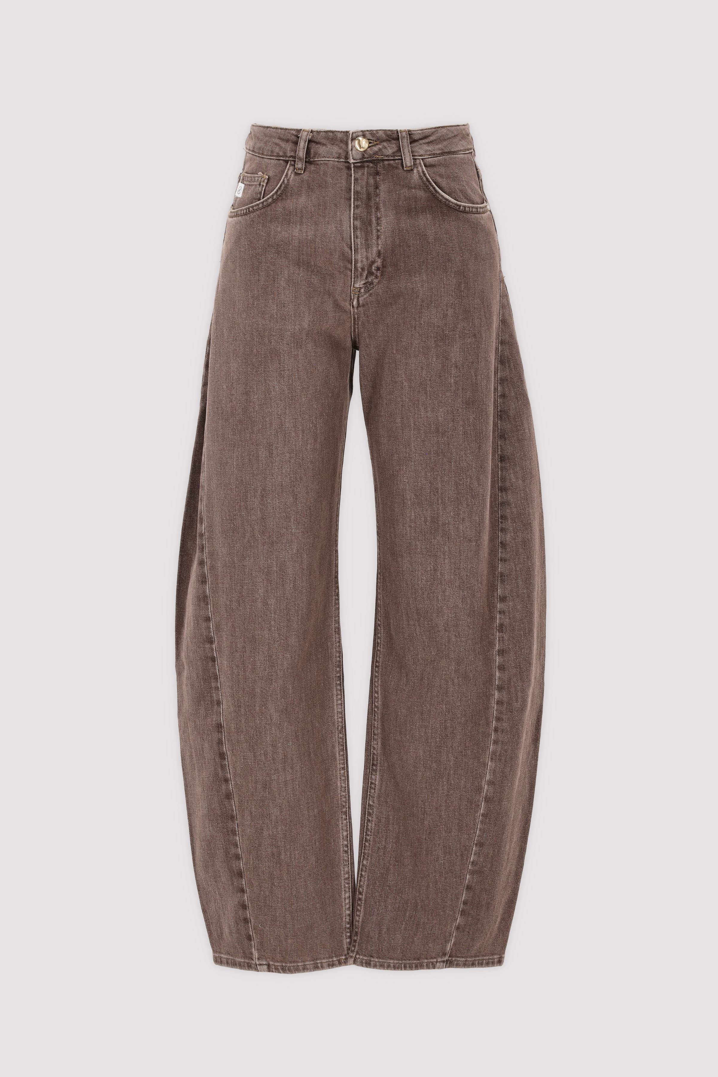 Goldgarn Damen O-Shape-Jeans Hellbraun