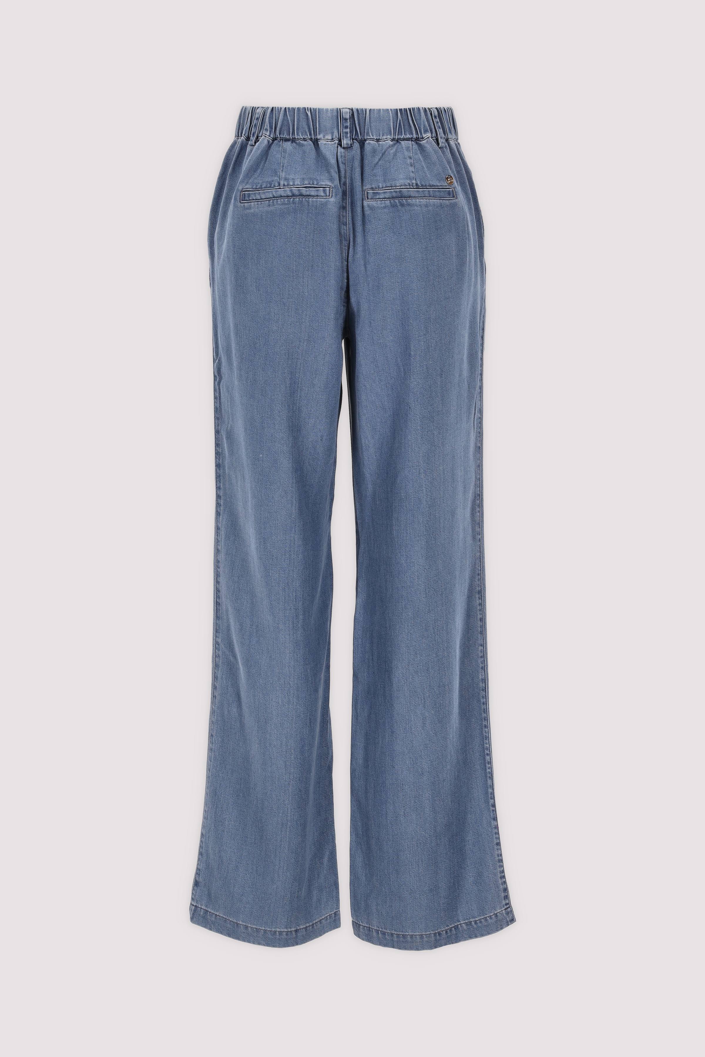 MosMosh Wide-Leg-Hose in Blau
