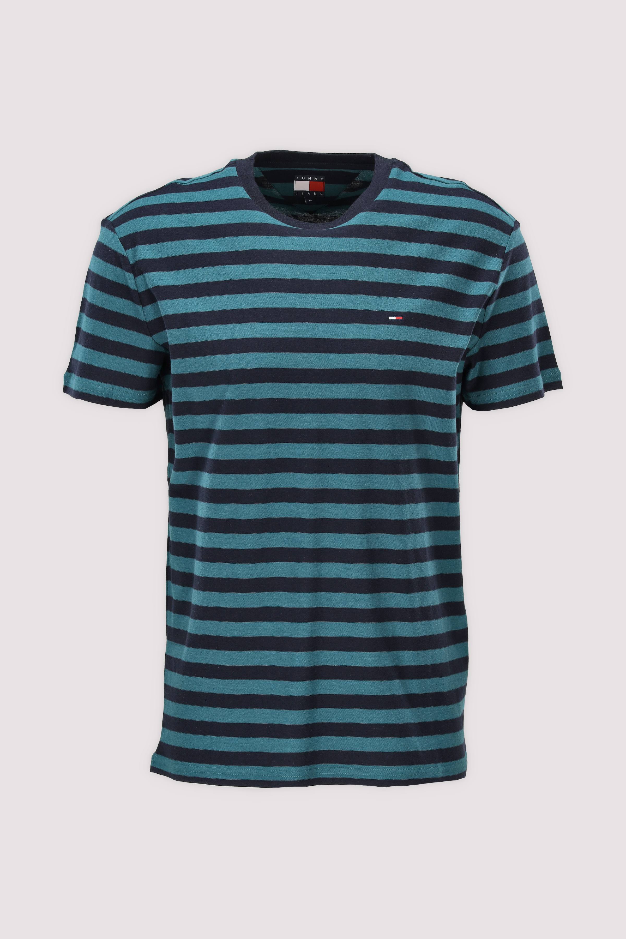 TJM REG ESS STRIPE SS TEE