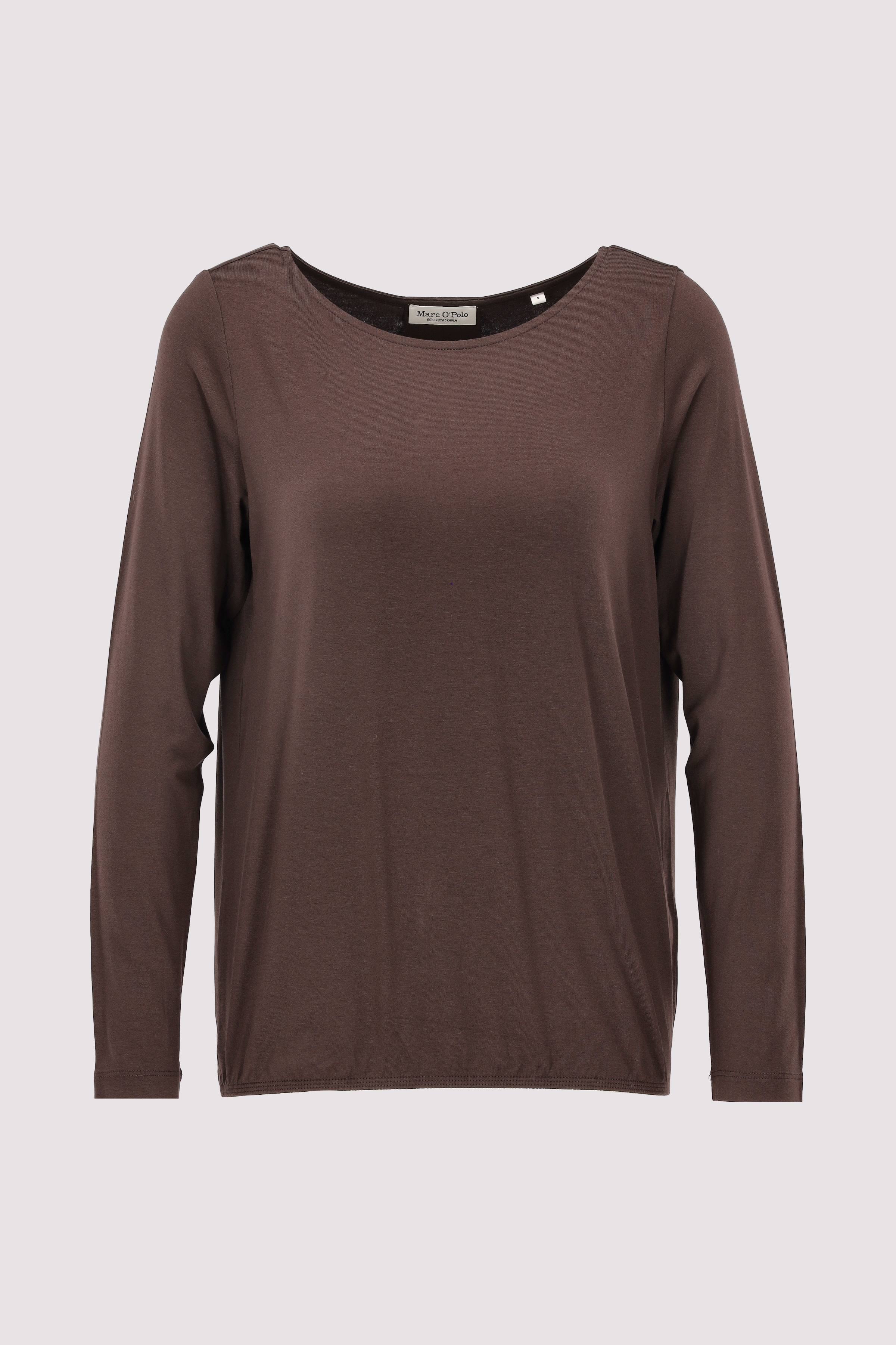 T-shirt, long sleeve, boat nec