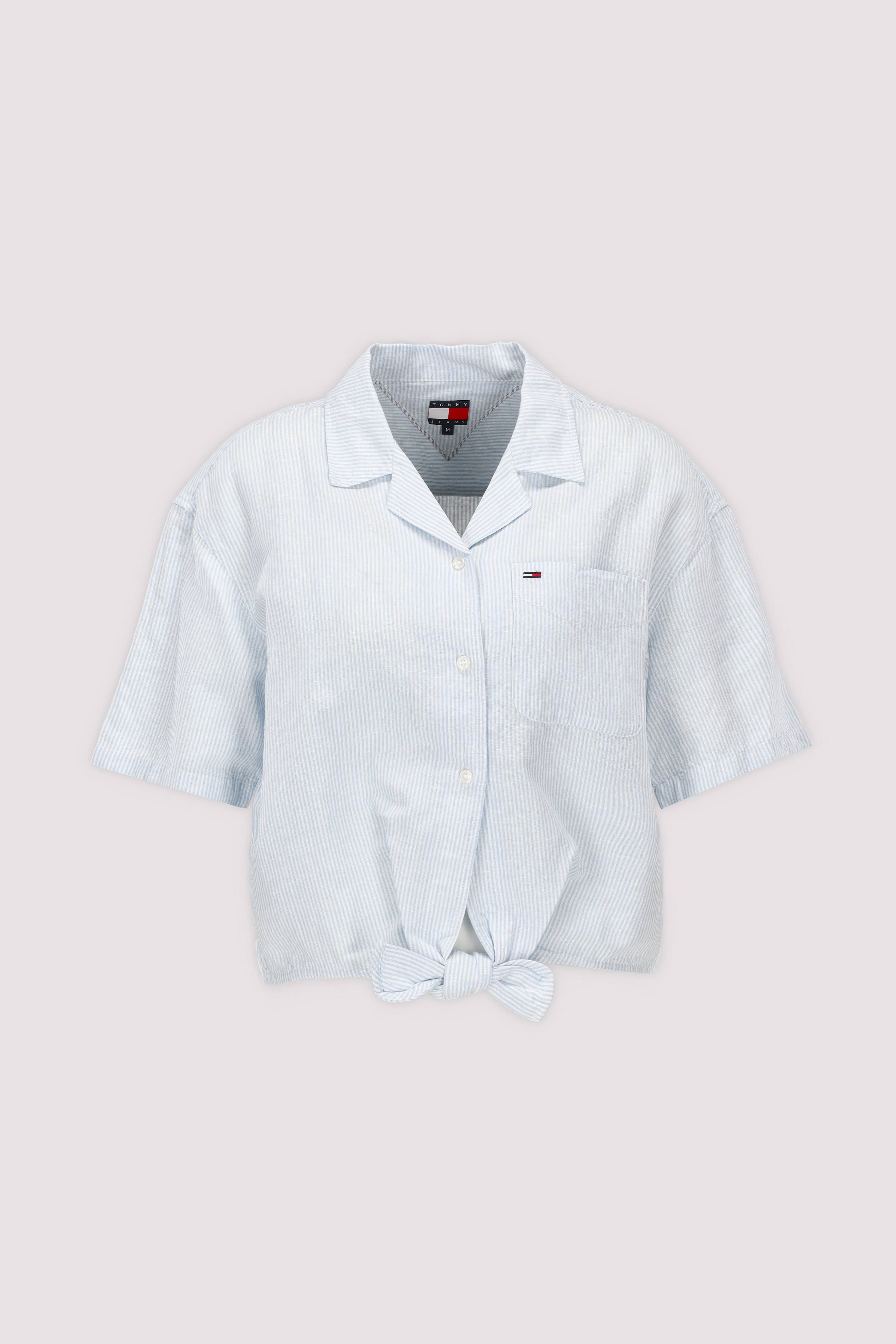TJW TIE FRONT LINEN SHIRT