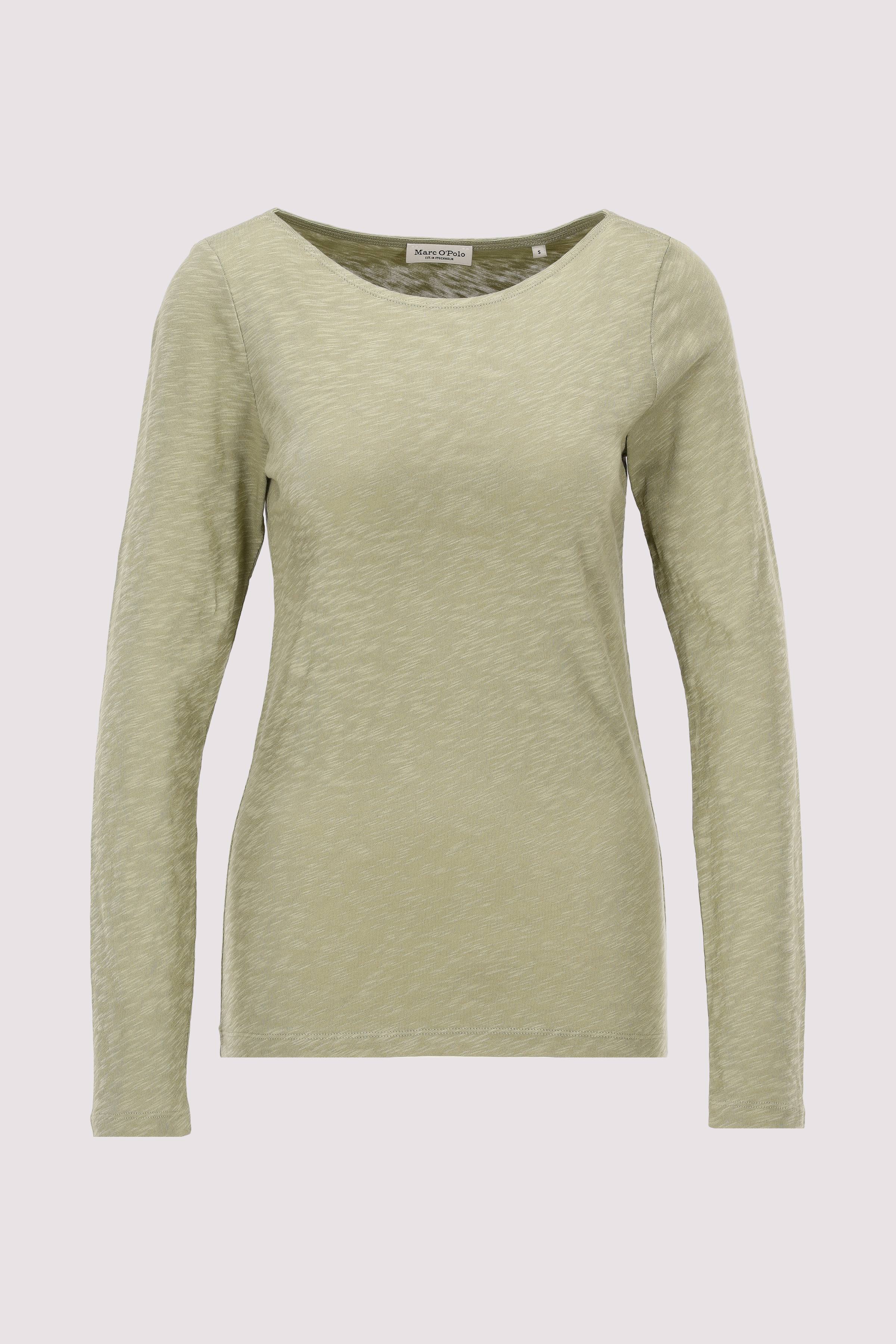 T-shirt, long sleeve, boat nec