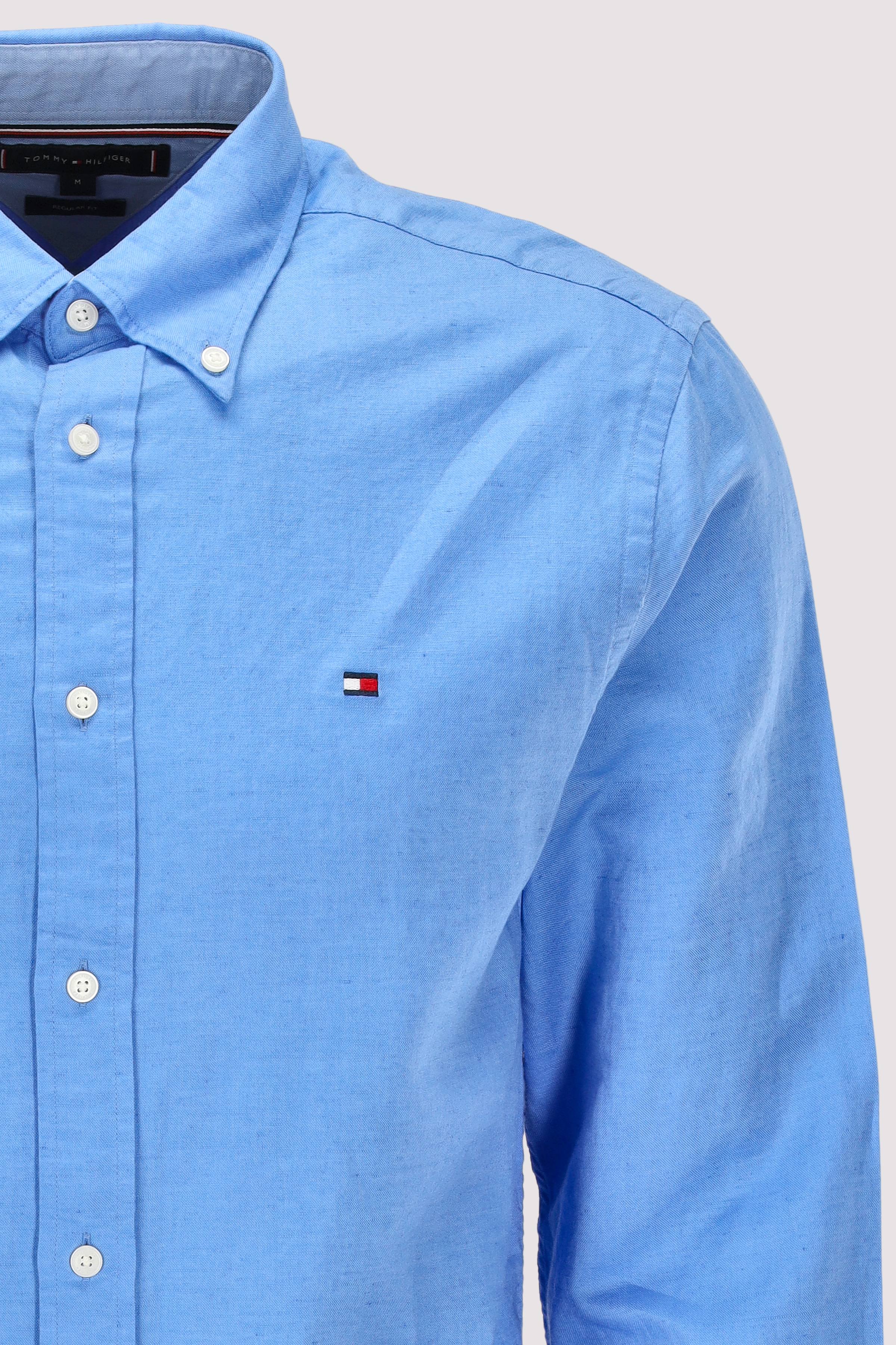 Tommy Hilfiger - Tommy Hilfiger Leinenhemd Blau