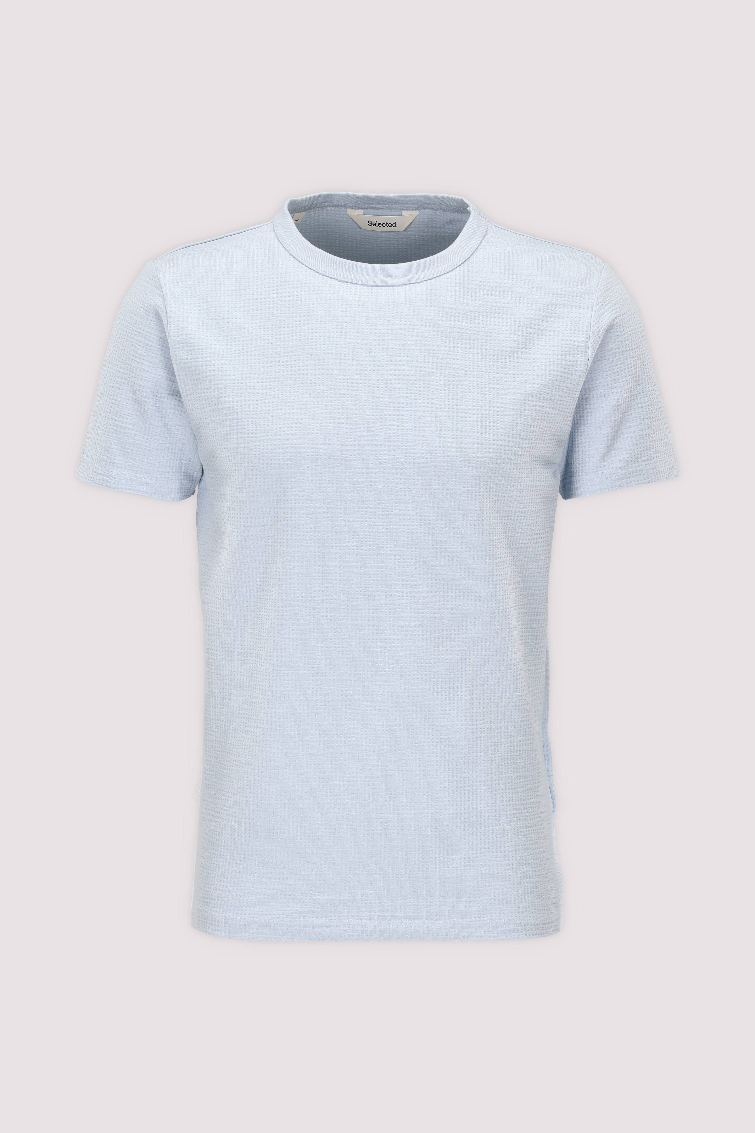 SLHSANDER SEERSUCKER SS O-NECK