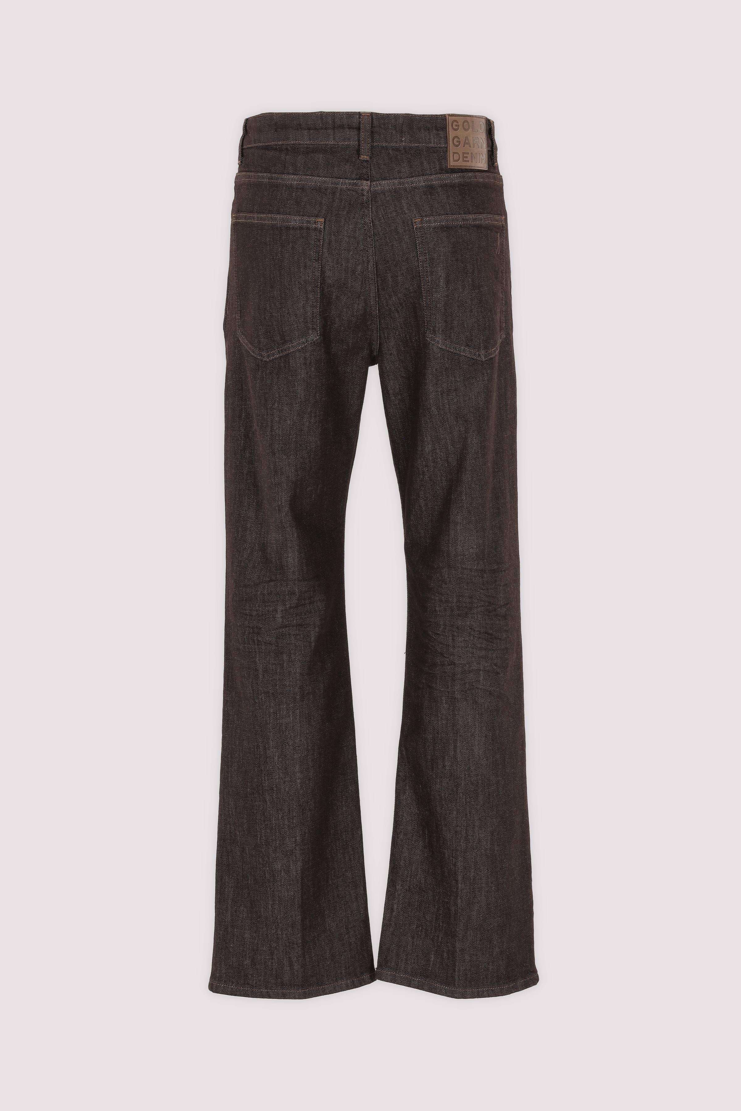 Goldgarn Herrenjeans Denim braun