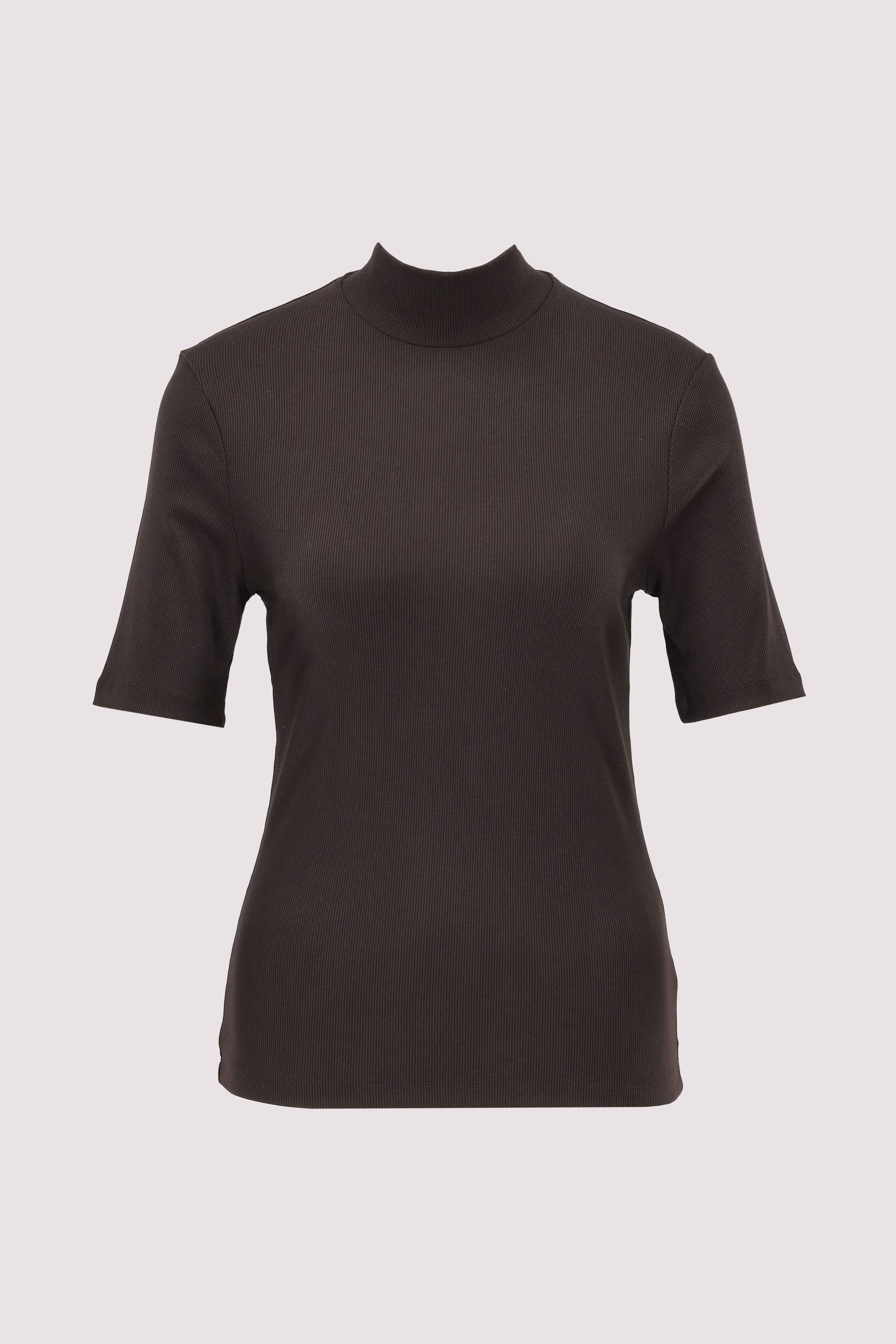 T-shirt, short sleeve, high ne