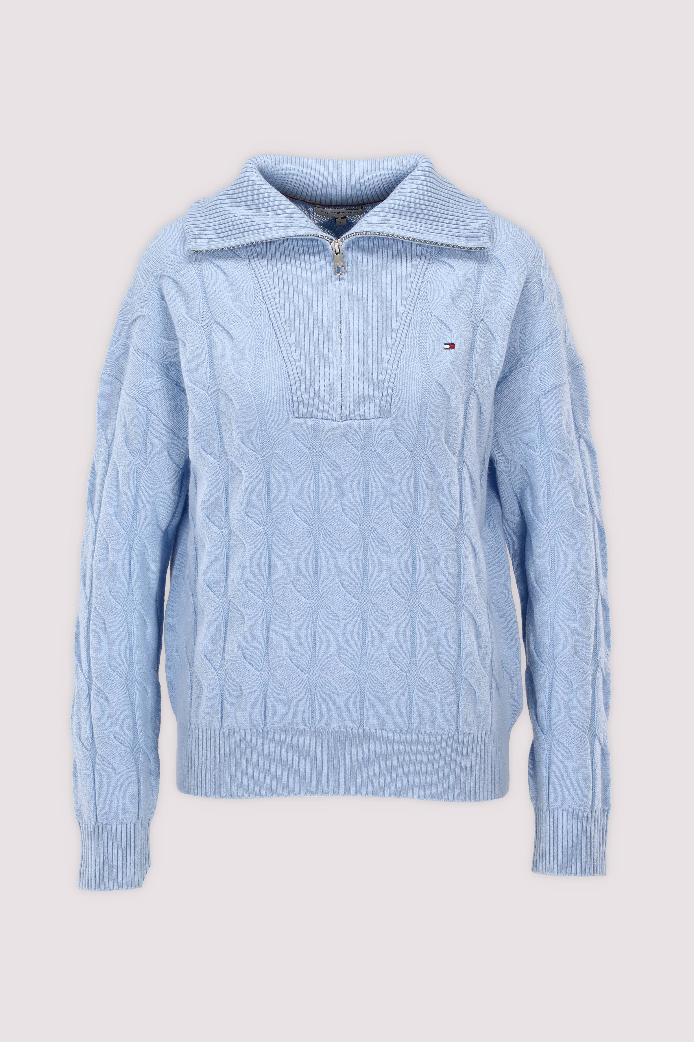 Tommy Hilfiger Half-Zip-Pullover blau