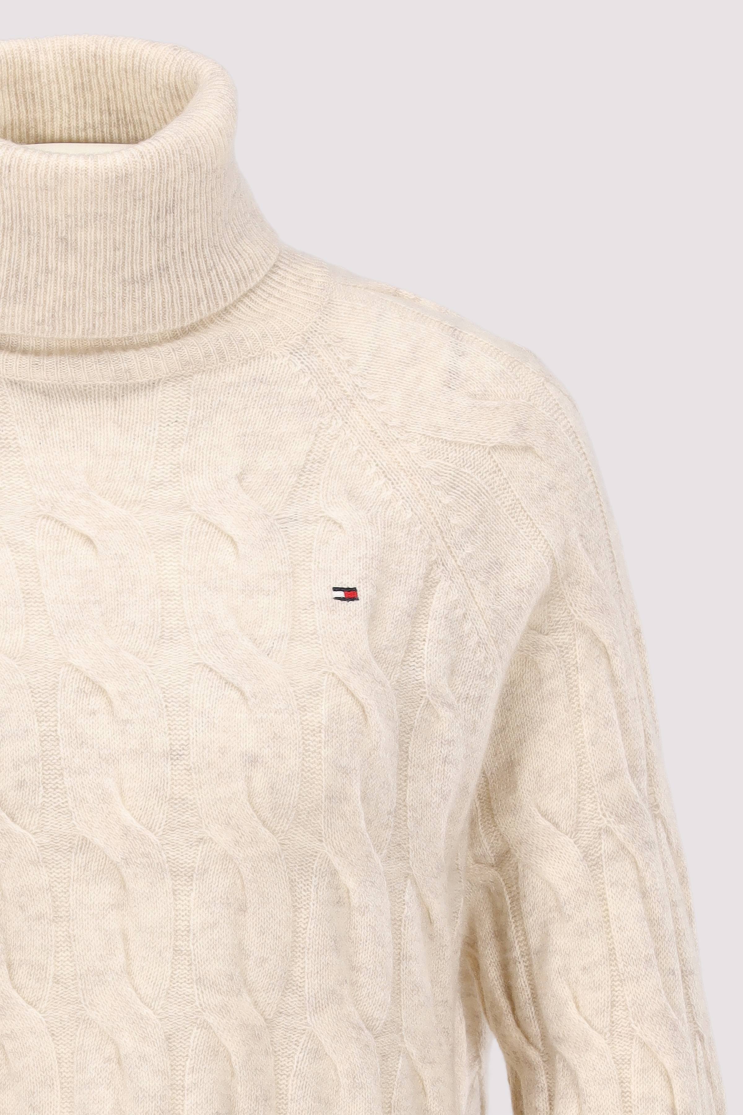 Tommy Hilfiger - SOFT WOOL CABLE ROLL-NK LS SWT