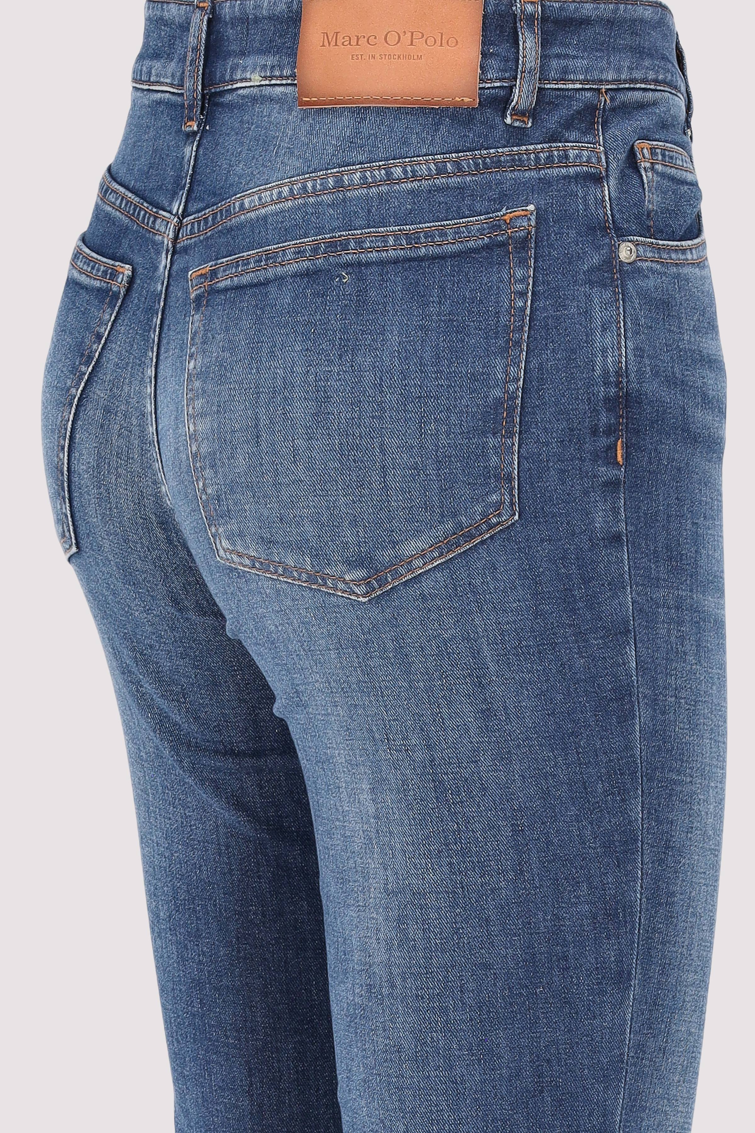 Marc O´Polo International - Denim trousers, high waist, fl