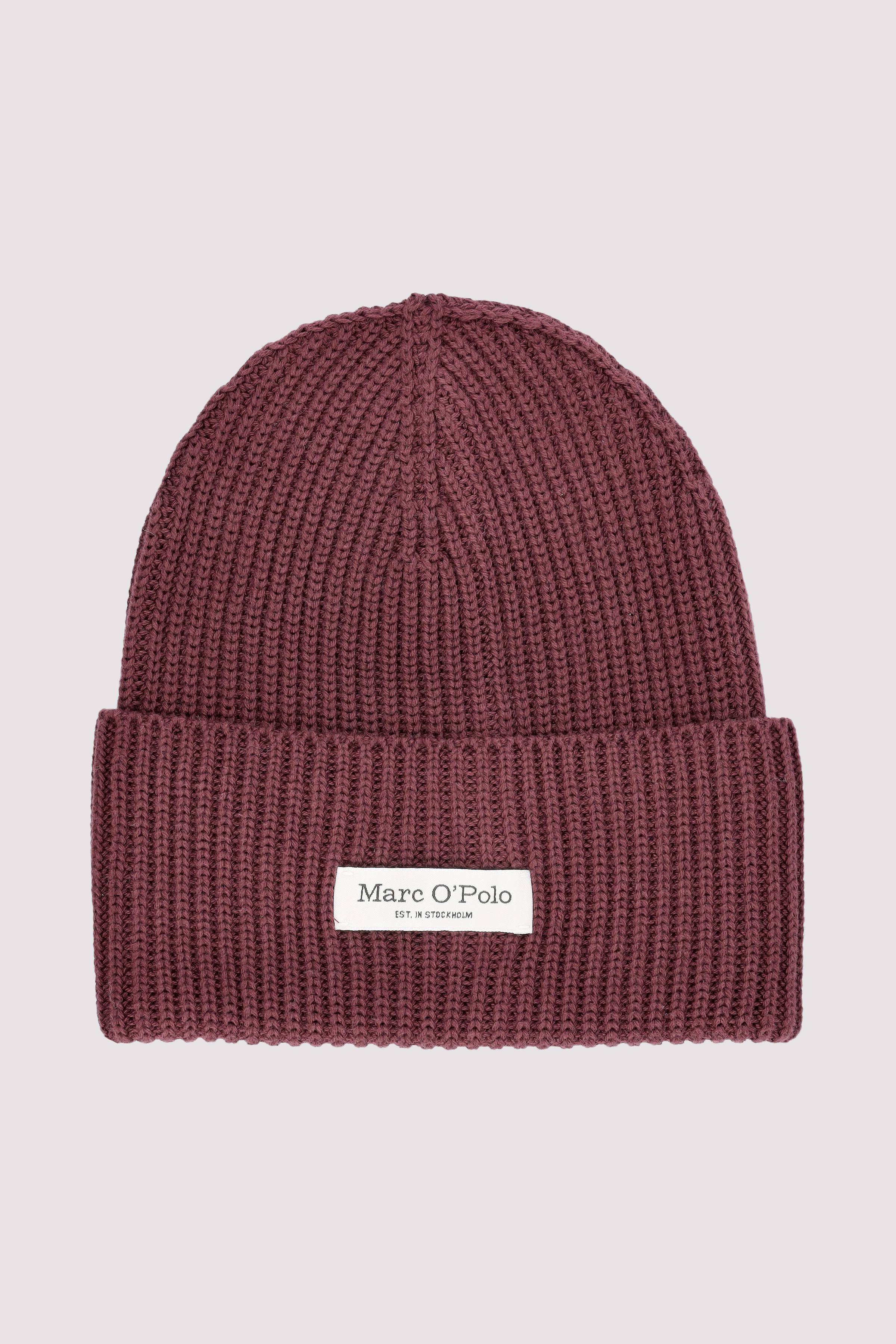 Marc O'Polo Mütze Black cherry, weich