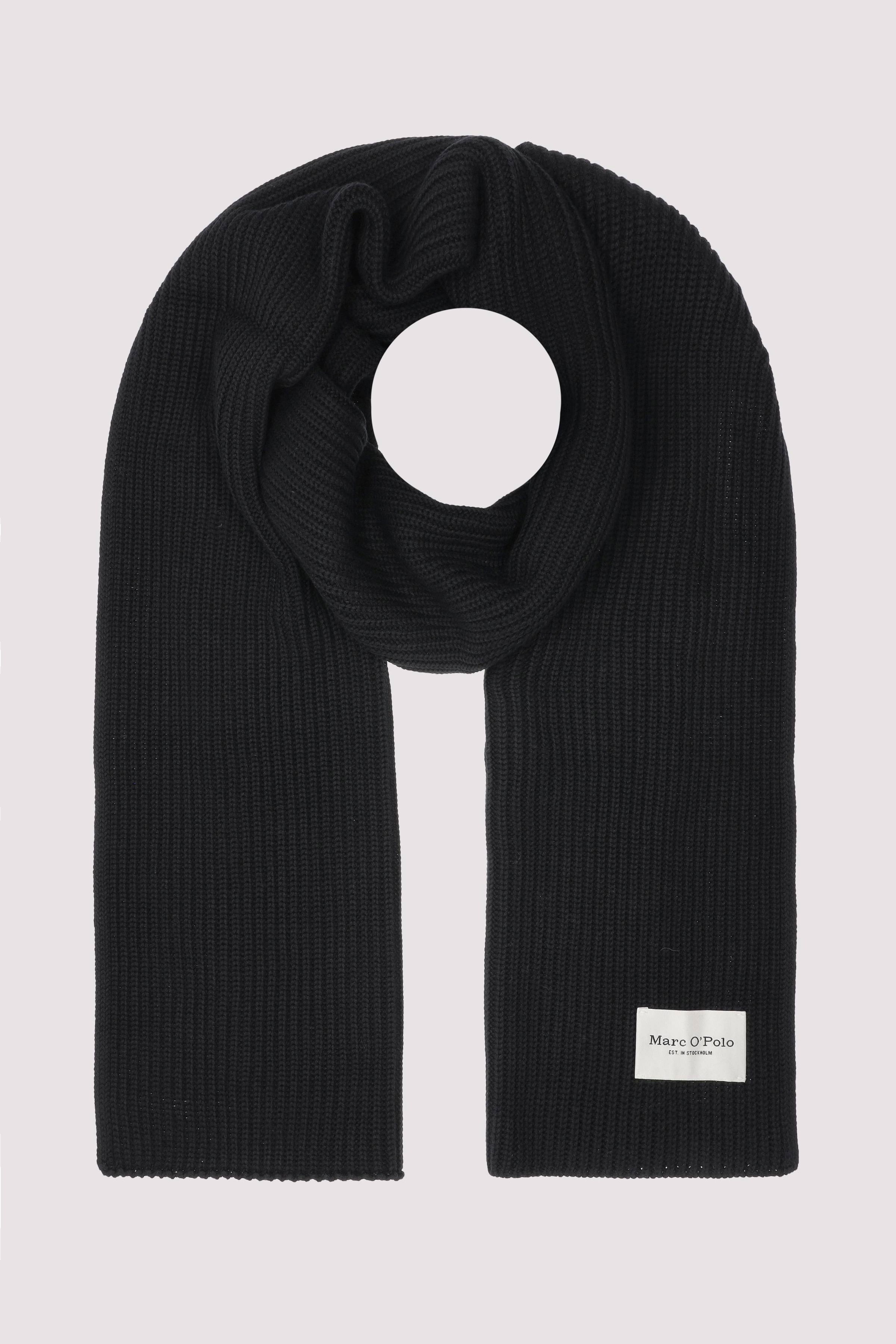 Scarf, knitted, half cardigan 