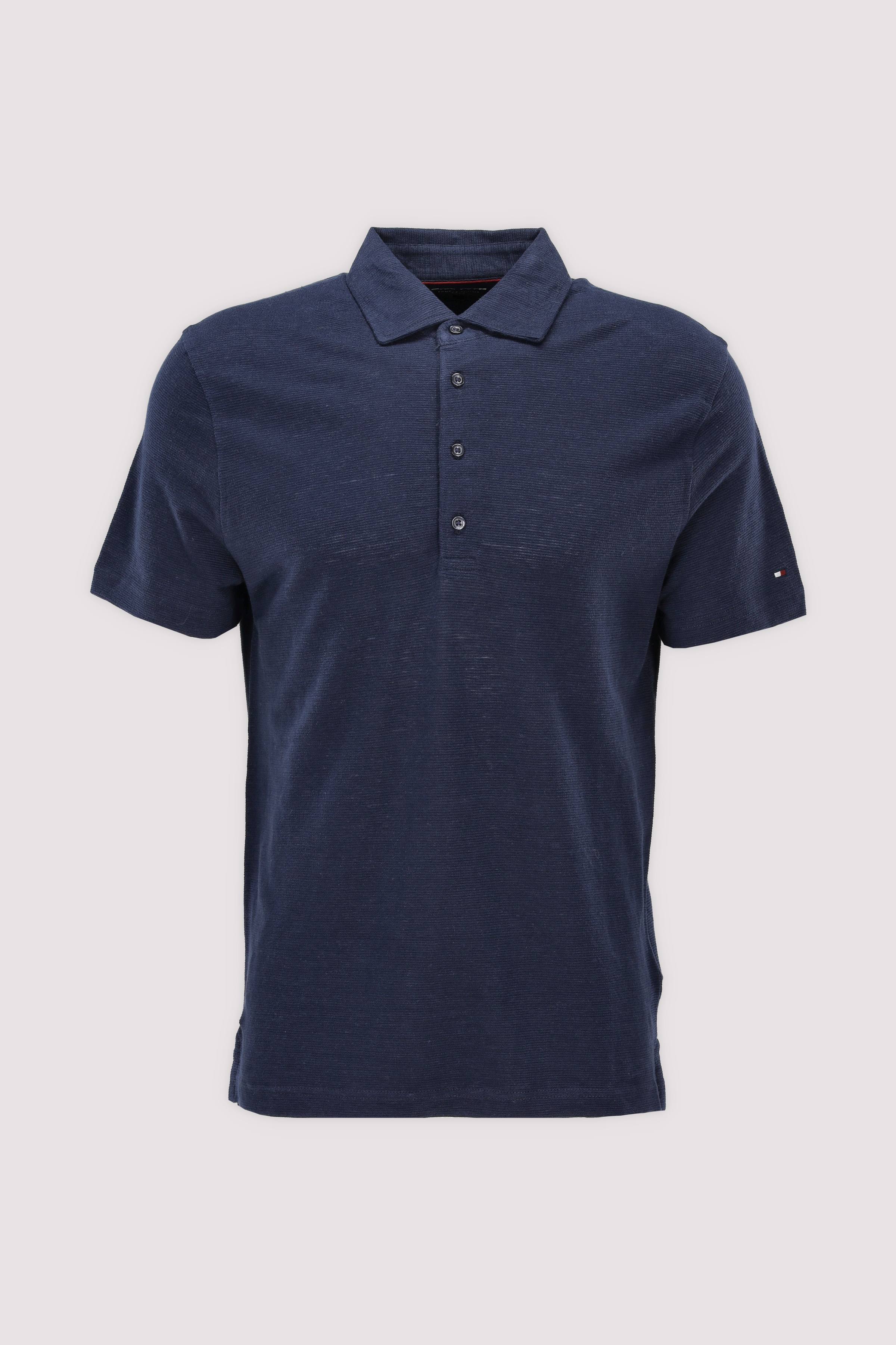 DC SPREAD COLLAR LINEN POLO