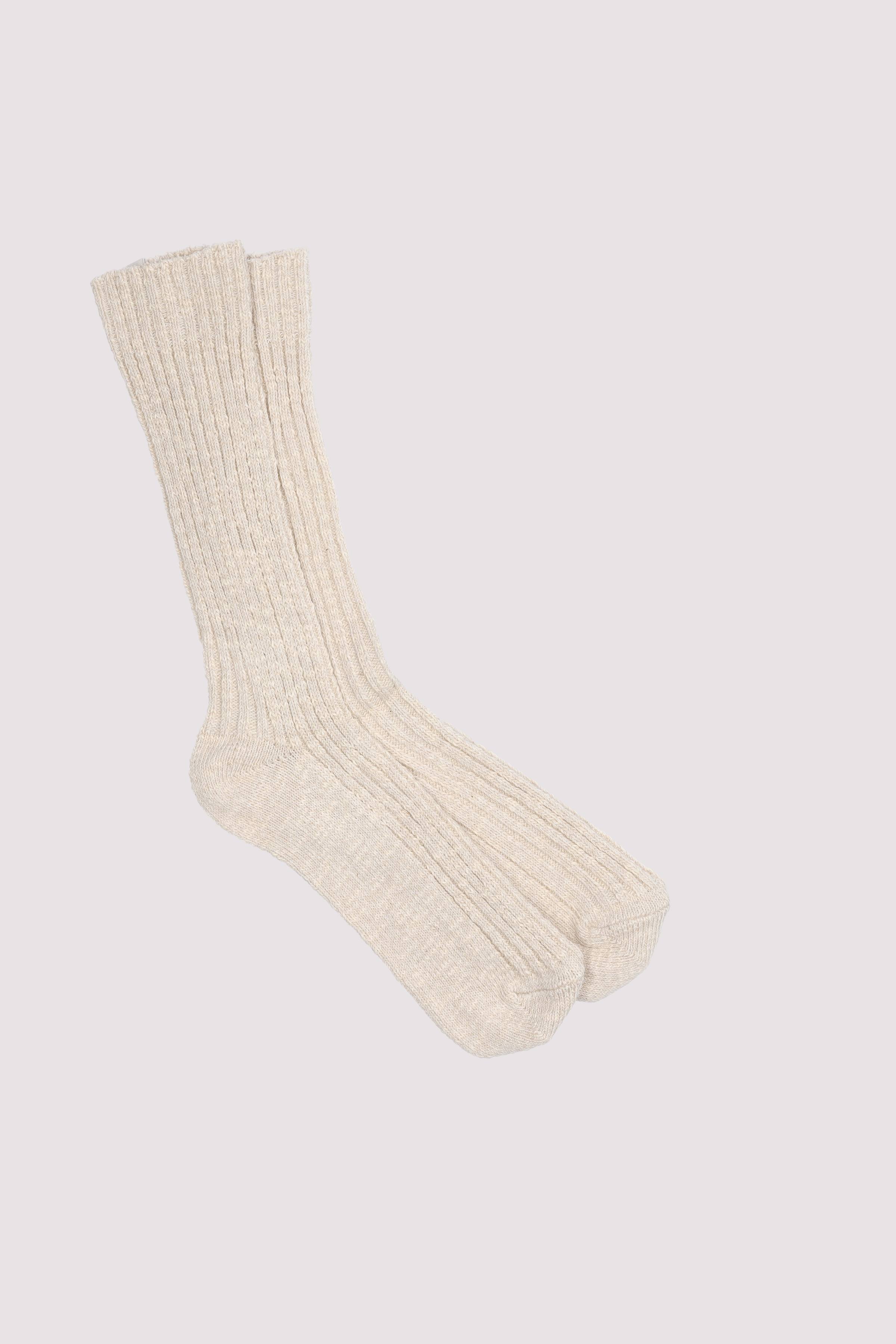 Marc O Polo Shoes - Rib Socks with Slubyarn, Organ