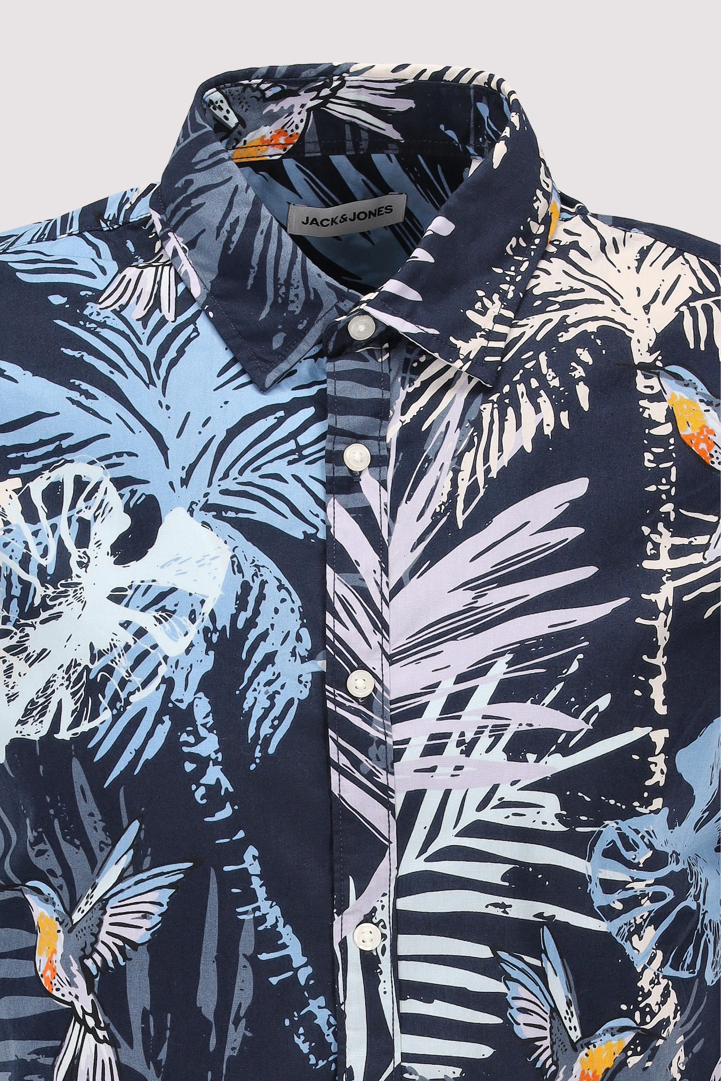 Jack and Jones - JJHAWAII AOP SHIRT SS LN Jack and Jones - JJHAWAII AOP SHIRT SS LN