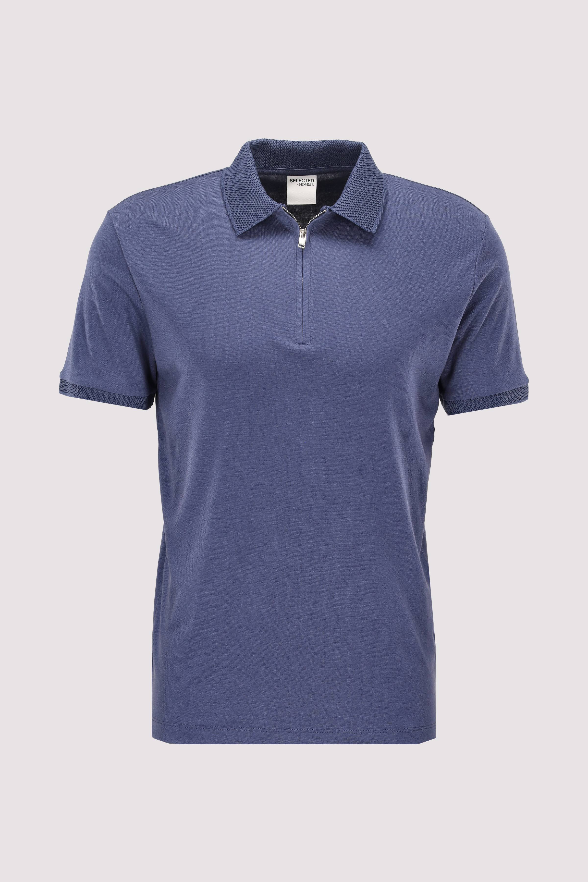 SLHFAVE ZIP SS POLO NOOS