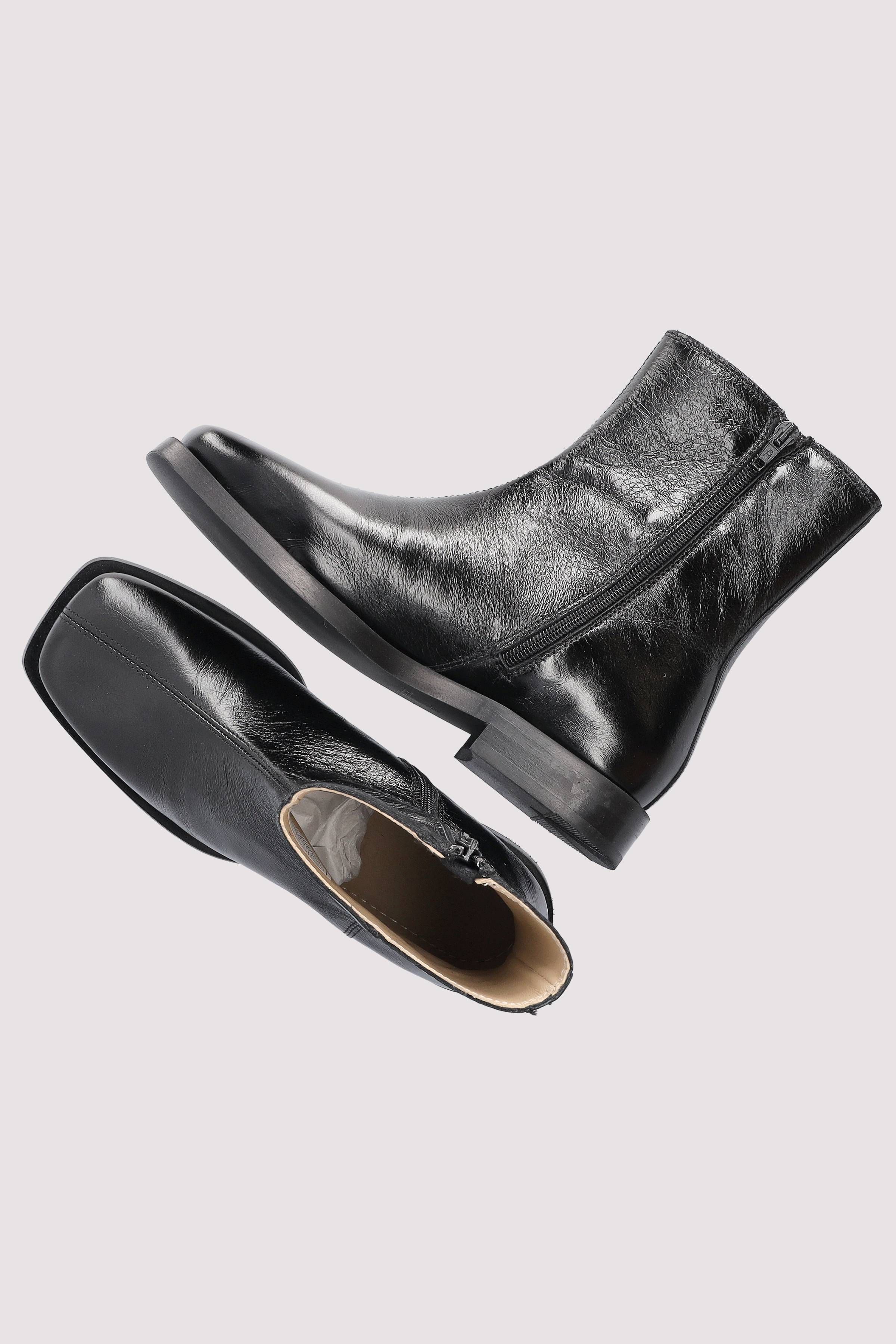 Selected - SLFHALEY LEATHER ZIPPER BOOT