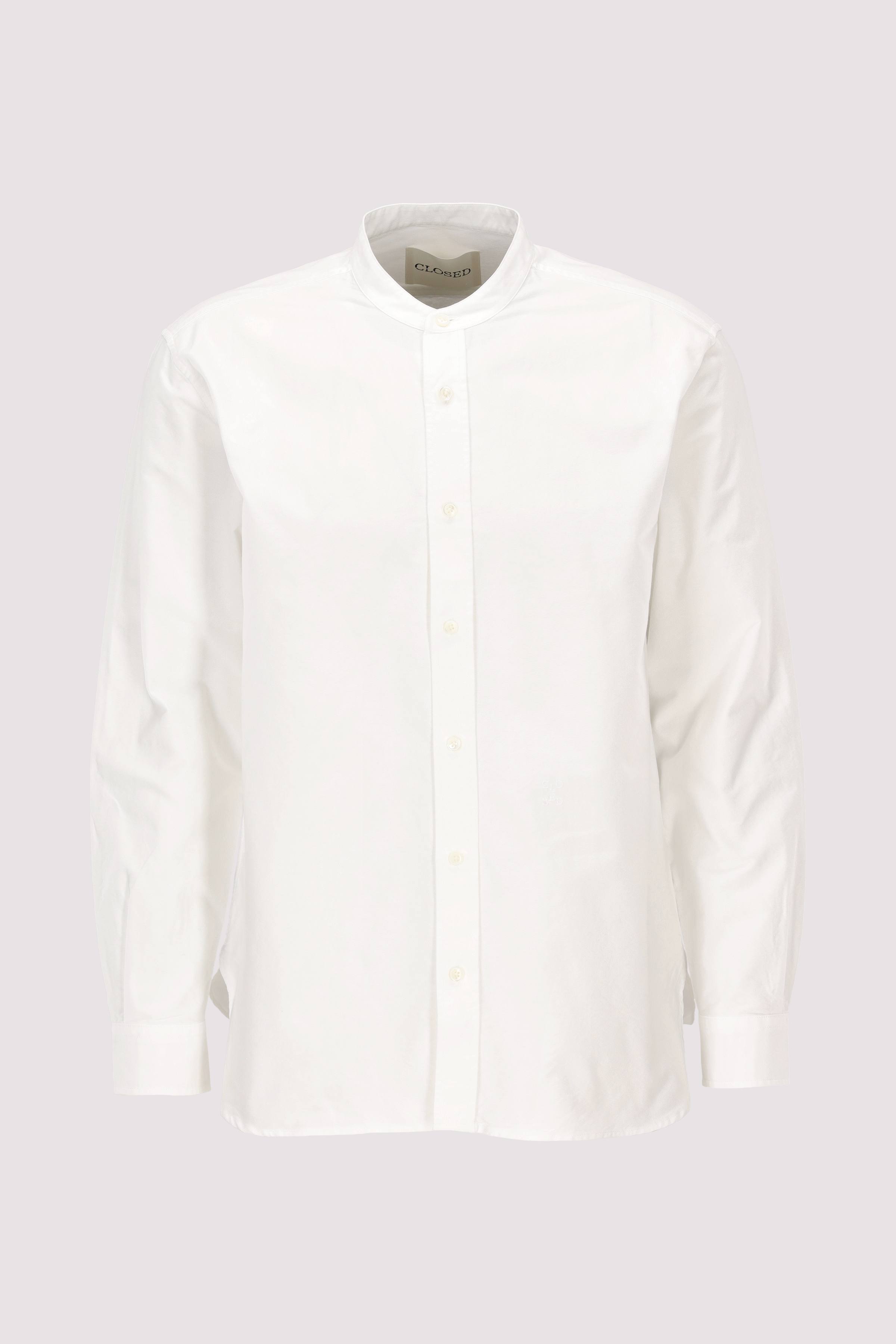 Collarless shirt