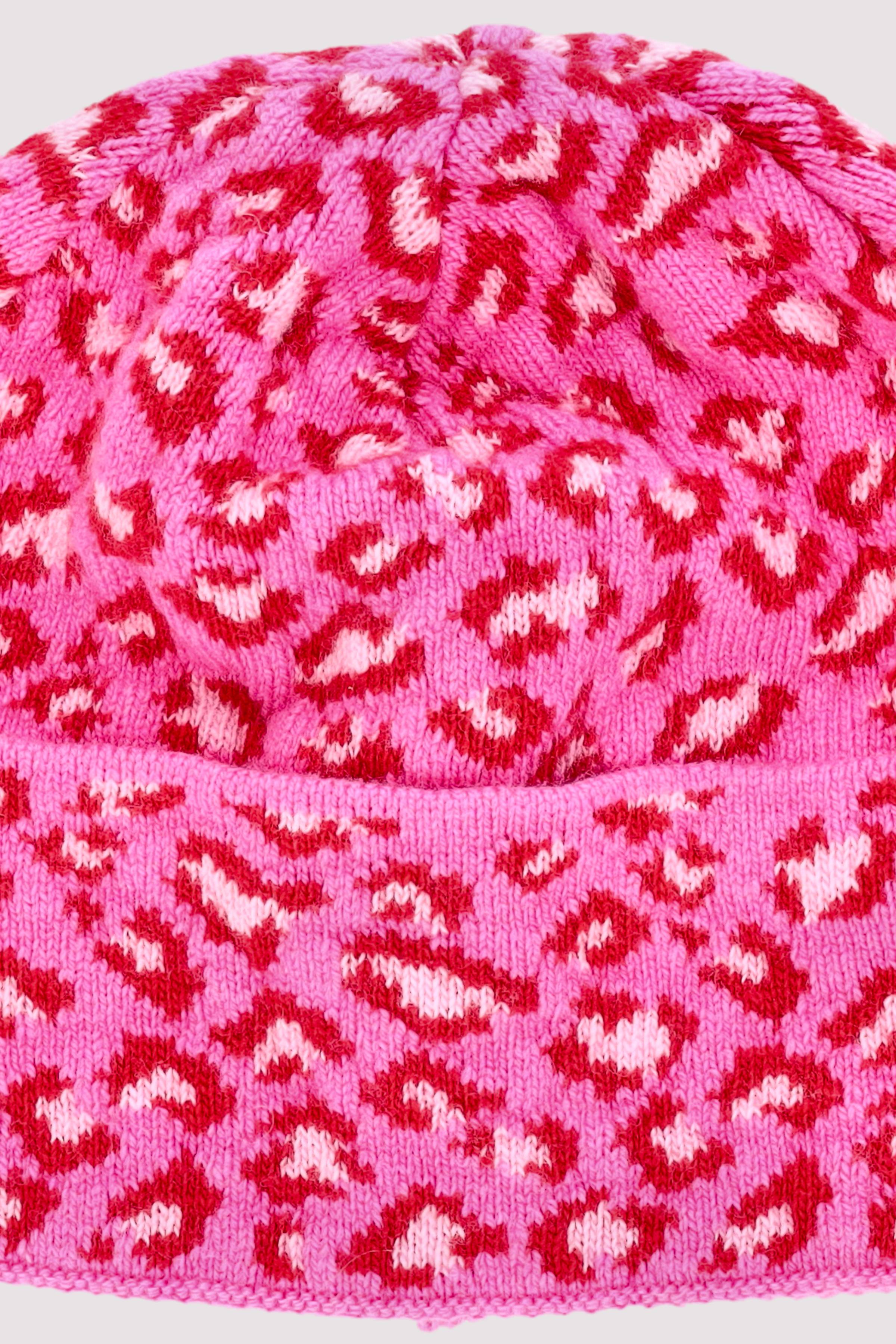 Unio Hamburg kuschelige Mütze pink