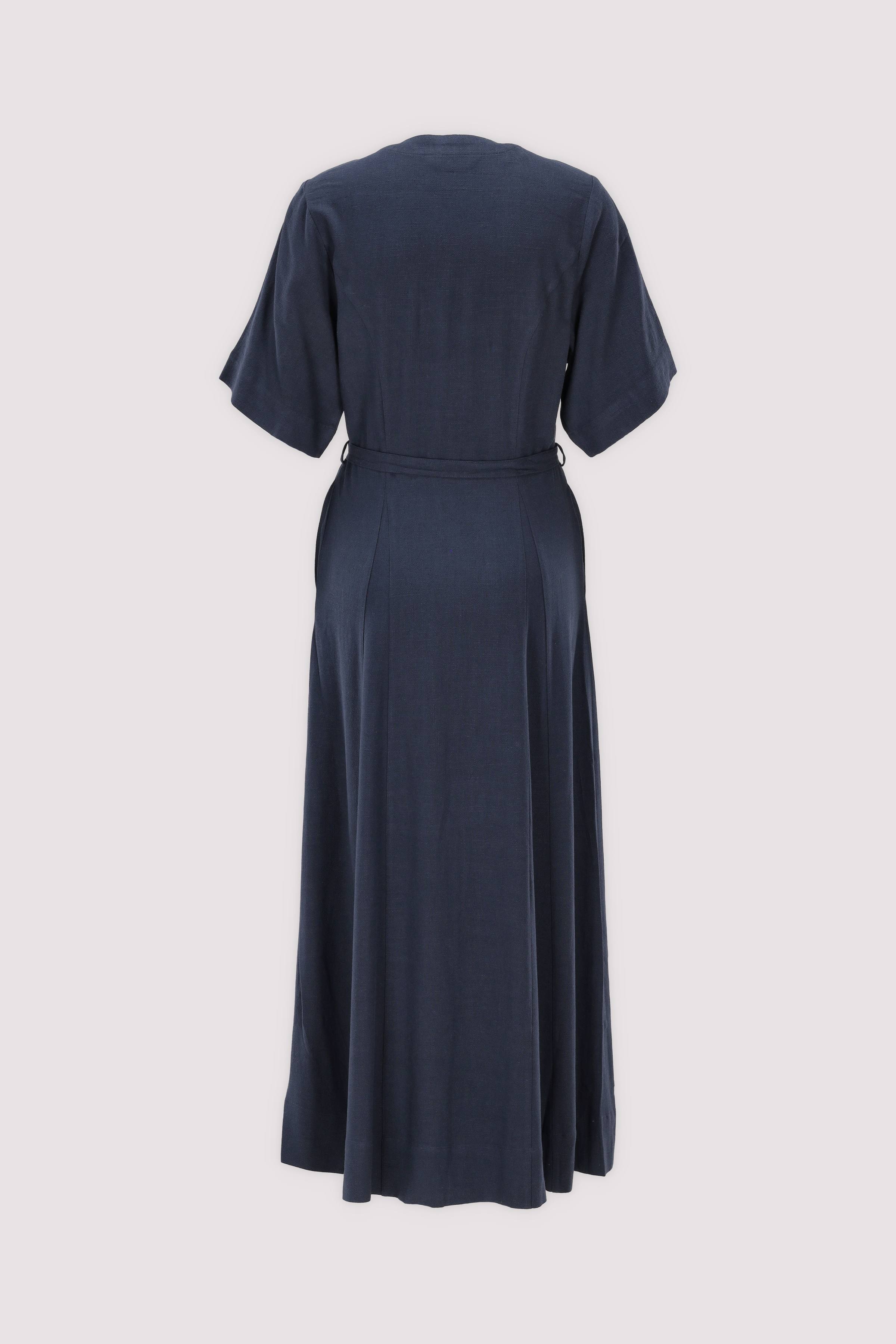 Selected Freizeitkleid Viskose-Leinen