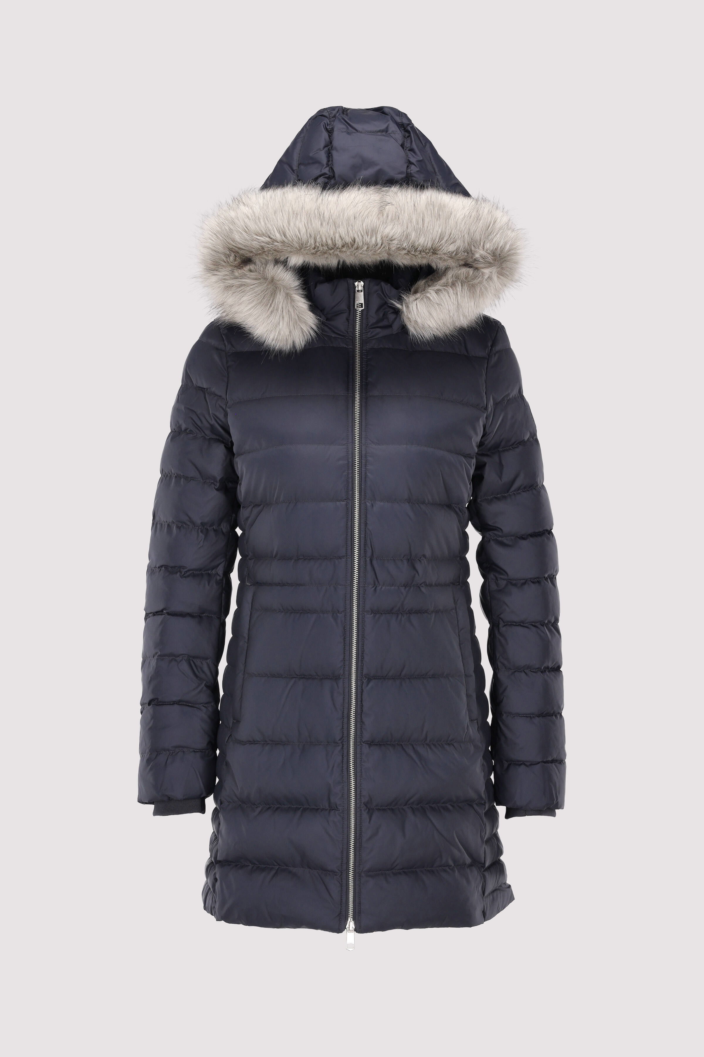 TYRA DOWN COAT WITH FUR | Blue | M | 8720645416227