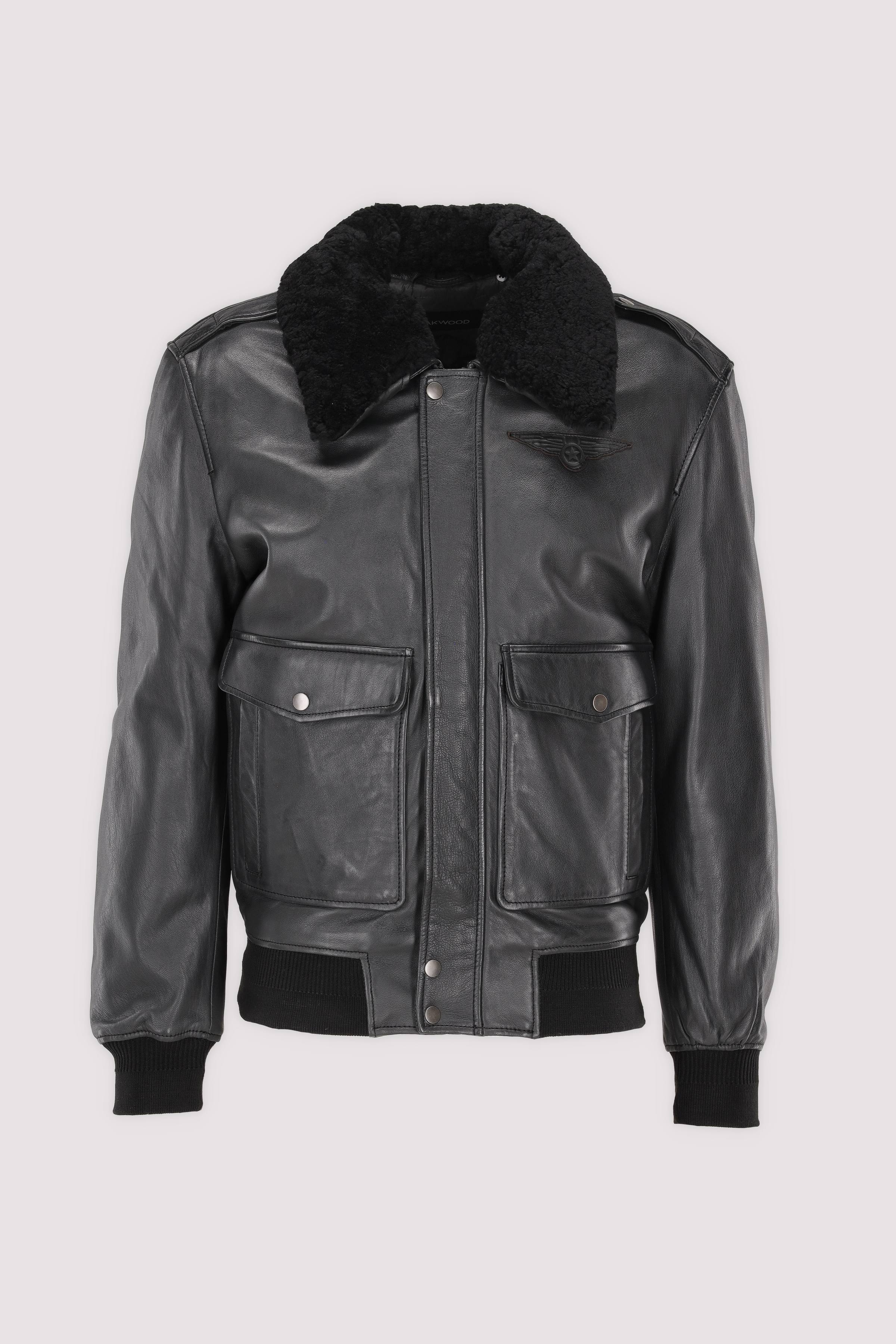 Oakwood Herren Bomberjacke schwarz