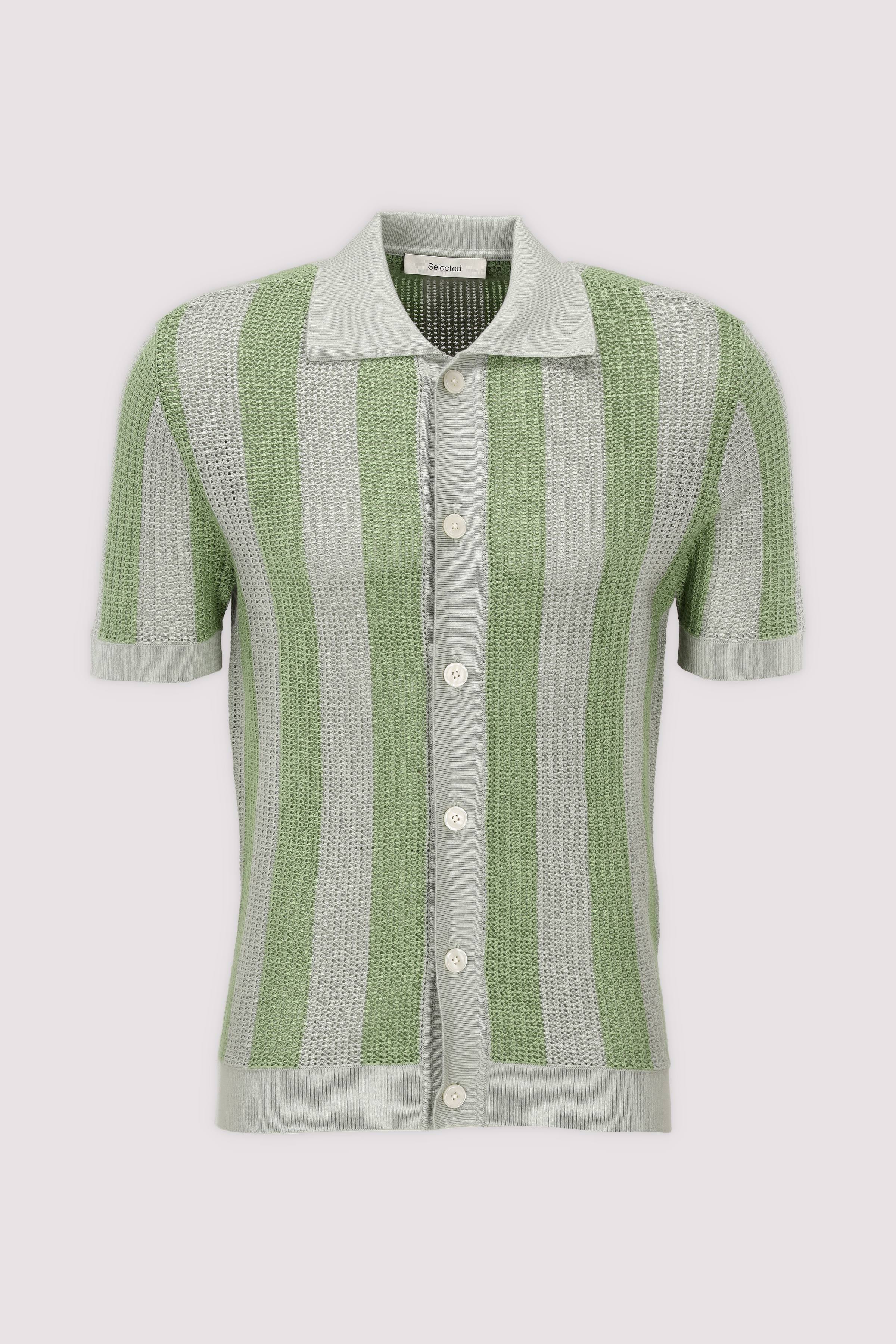 Selected - SLHSHANE SS OPEN STRUC POLO CA