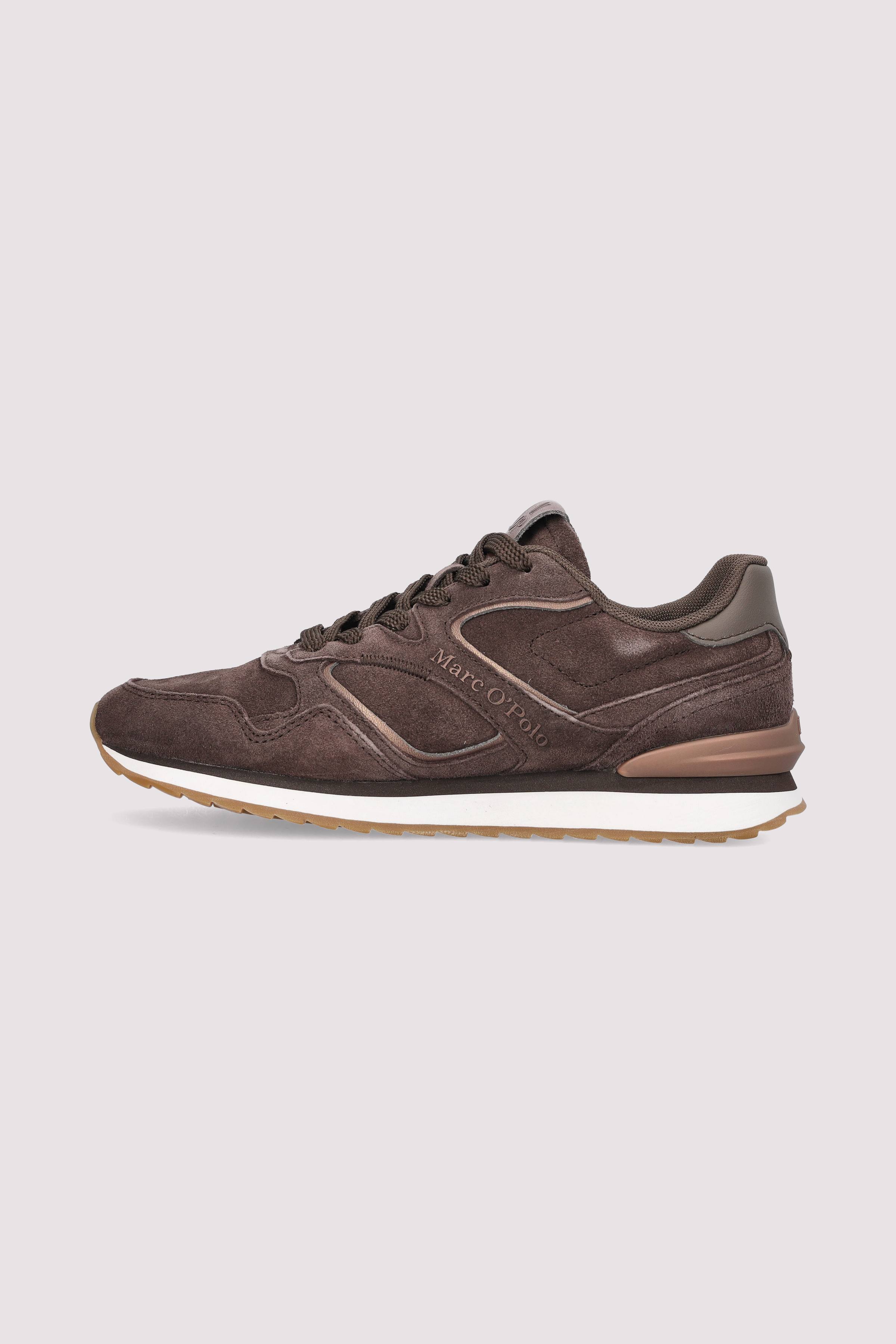 Marc O'Polo Sneaker aus Leder, Braun.