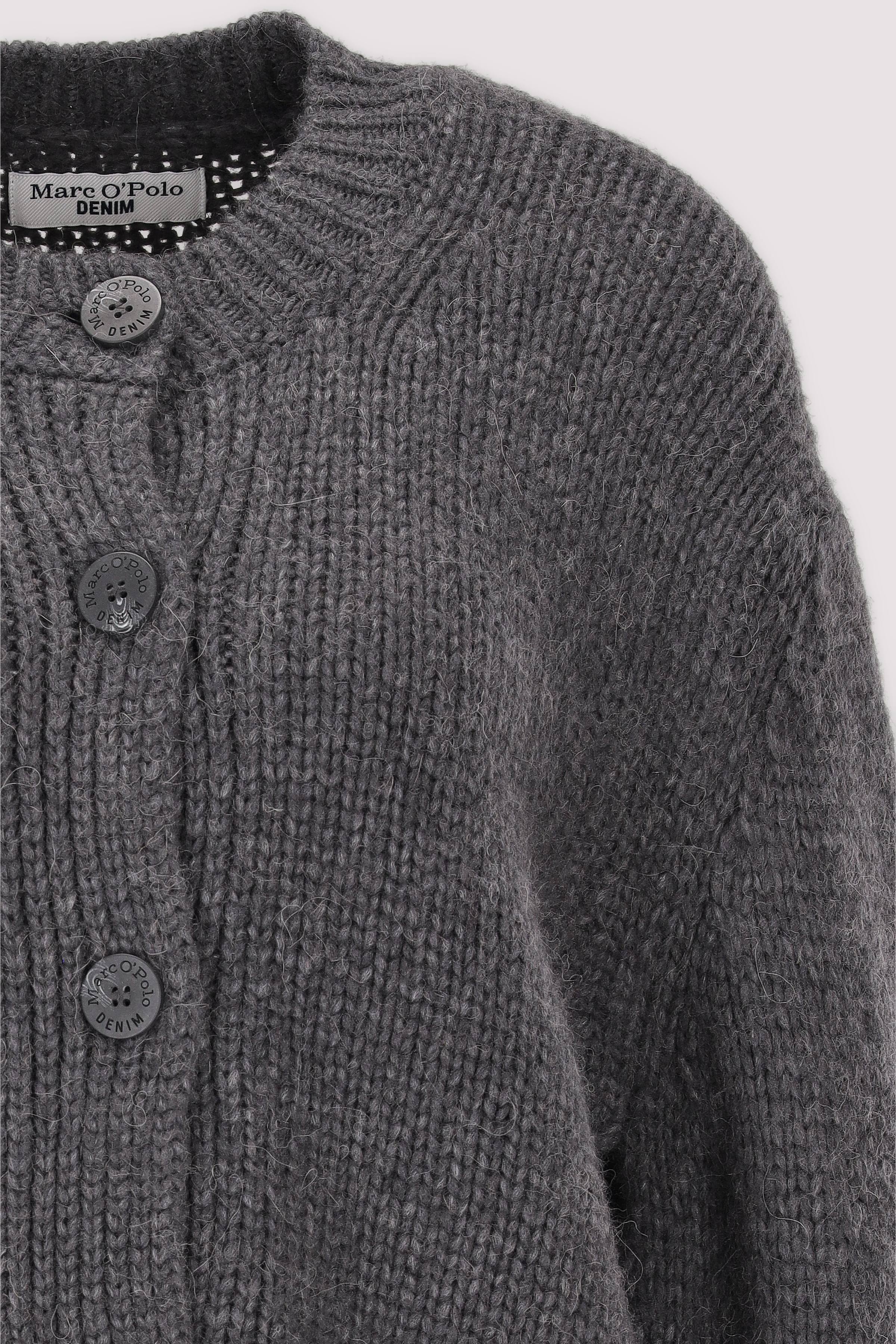 Marc O'Polo Denim - Marc O'Polo kurze Strickjacke aus Alpaka
