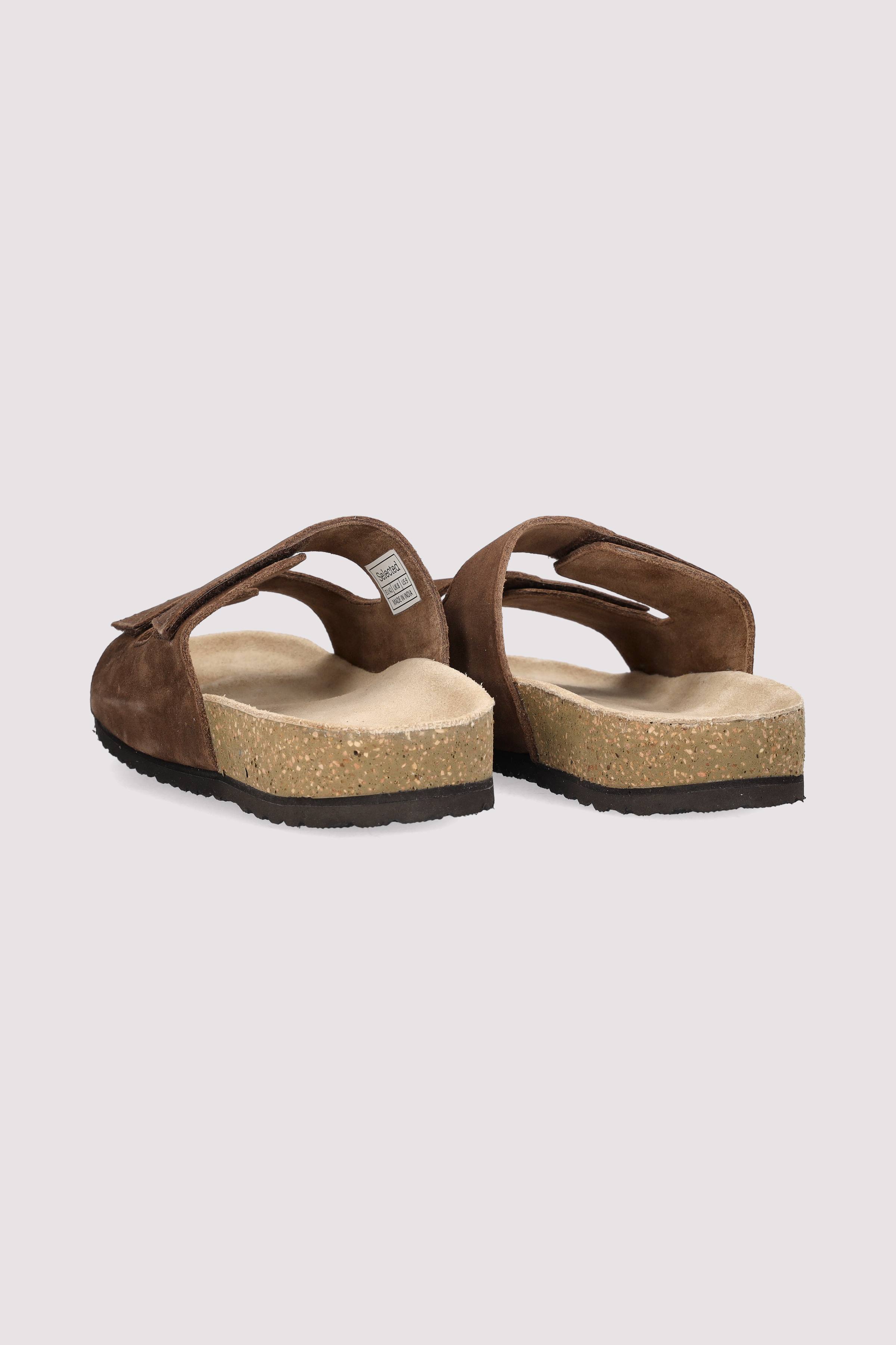 Selected - SLHBASTIAN SUEDE STRAP SLIDER
