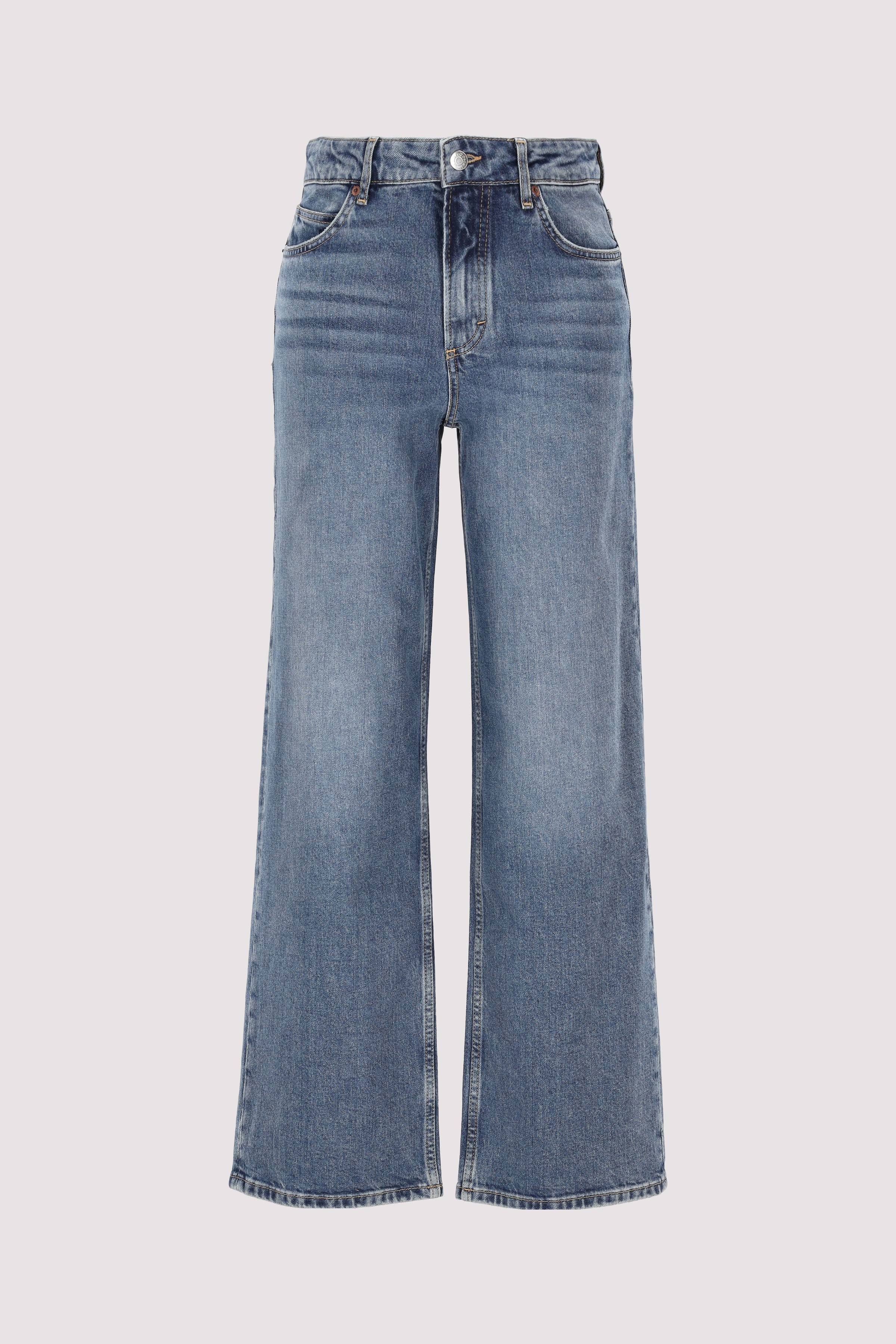 Marc O´Polo International - Denim trousers, mid waist, wid