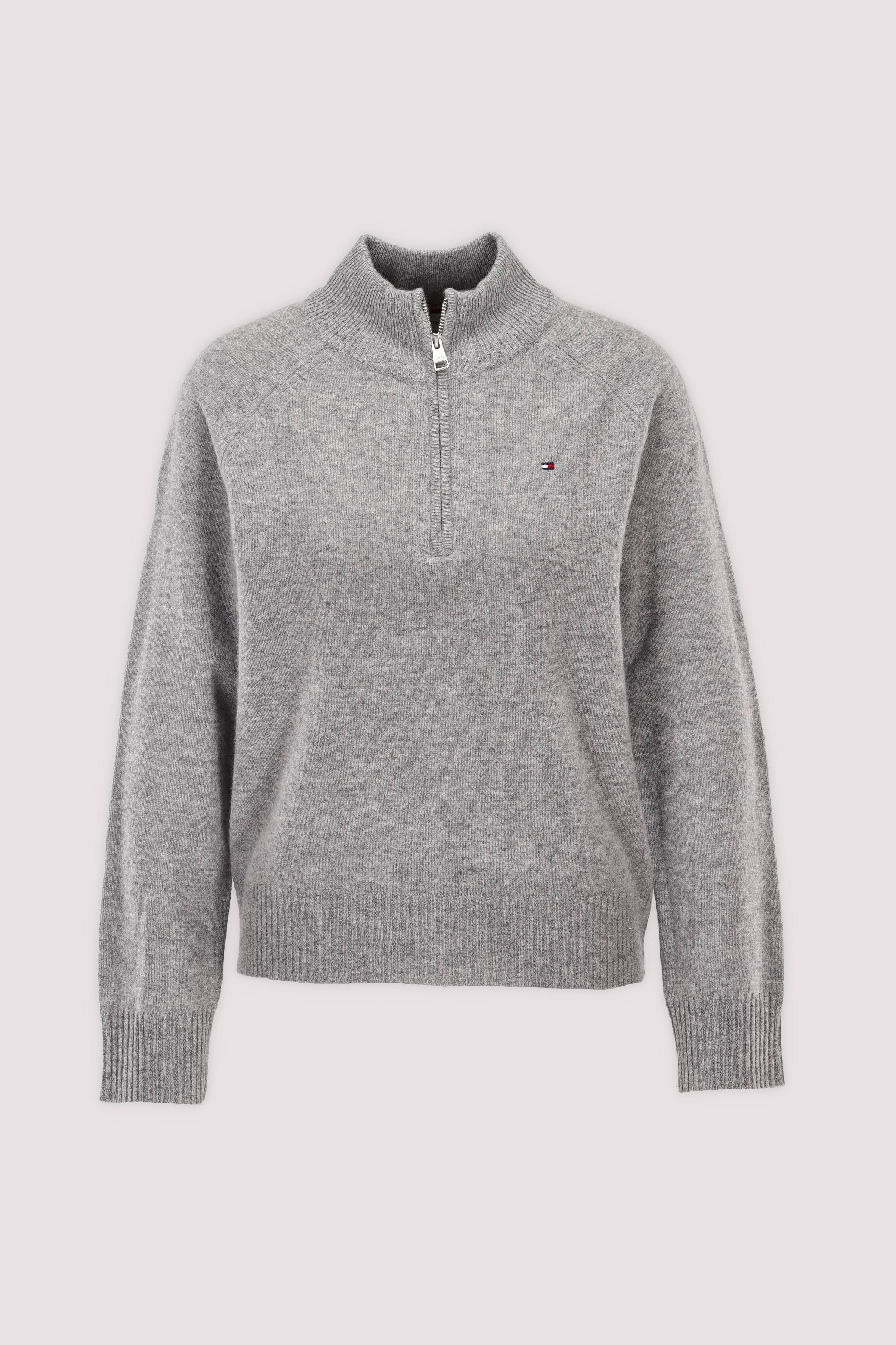 Tommy Hilfiger Kurze Strickjacke Grau