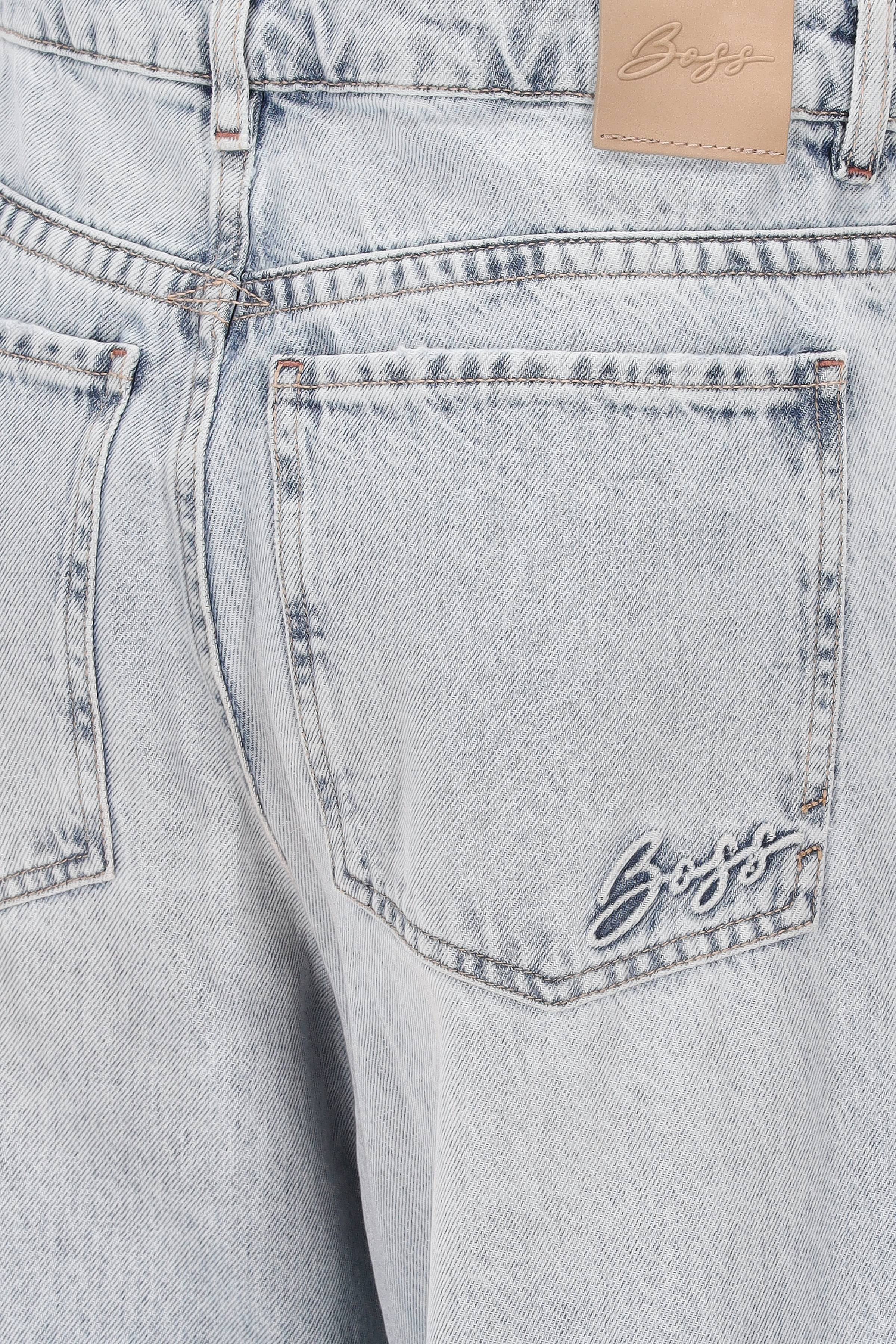 BOSS - BOSS Wide Leg Jeans in Hellblau