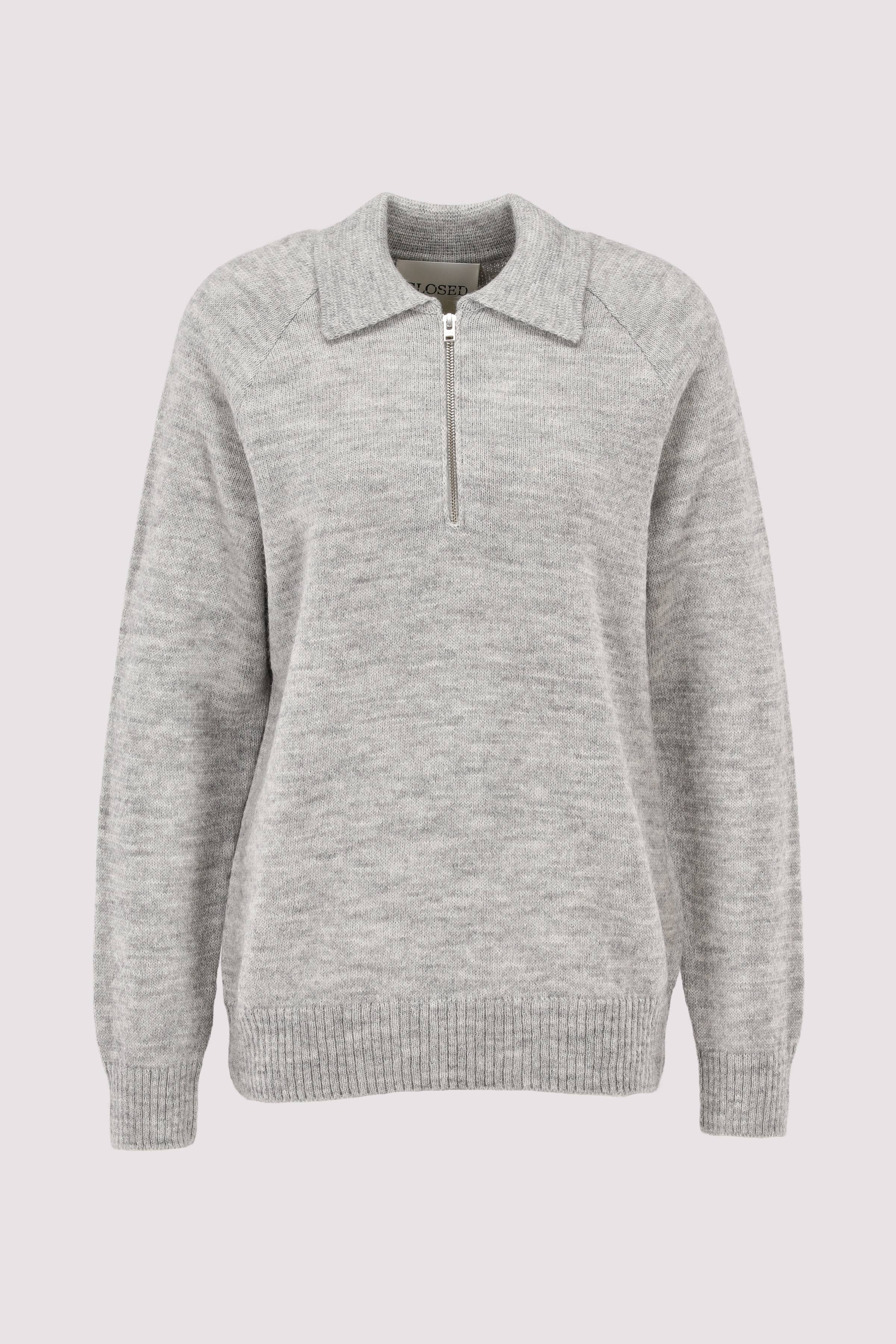Knitted polo jumper