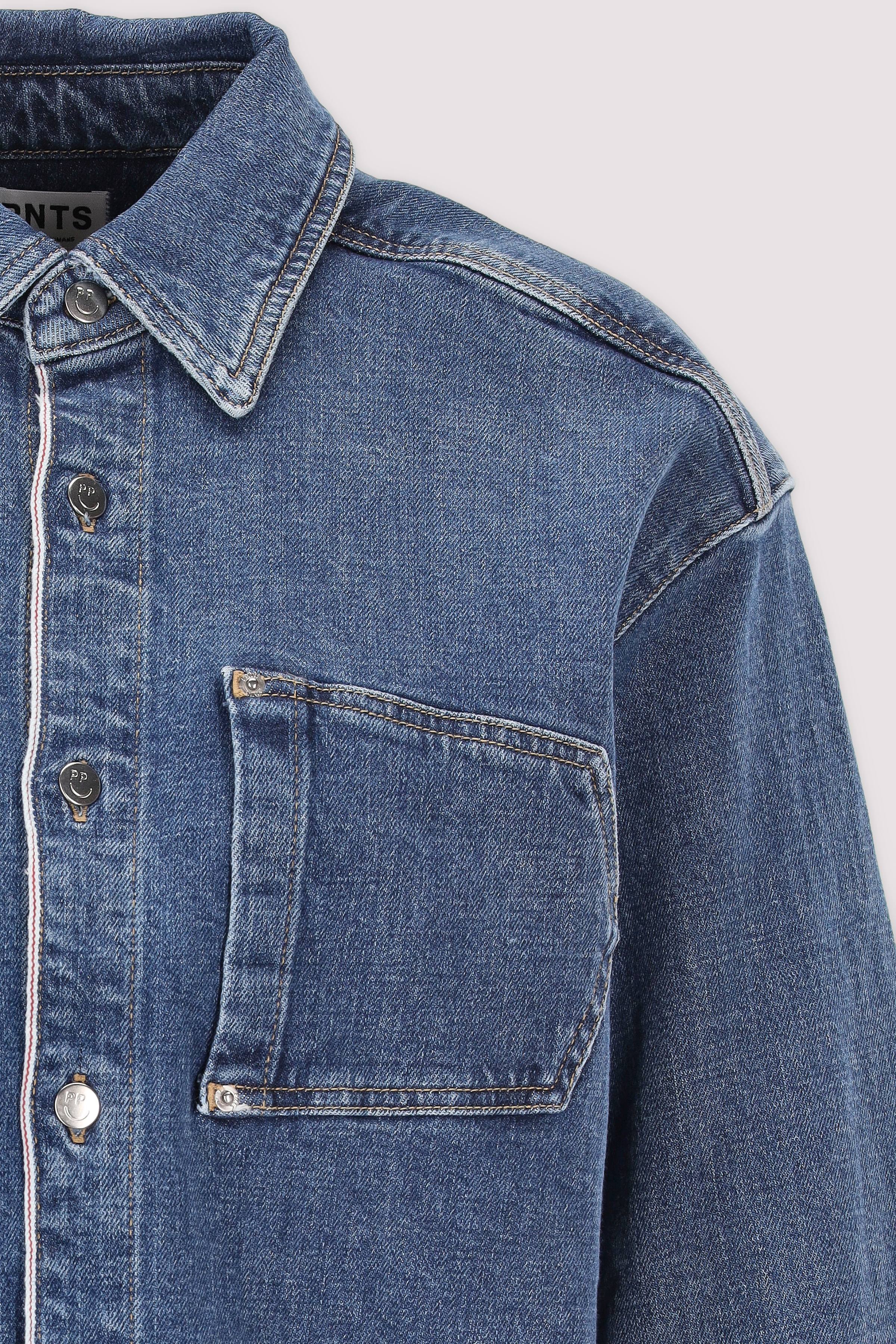 PNTS - PNTS Jeansjacke Damen lässig mittelblau