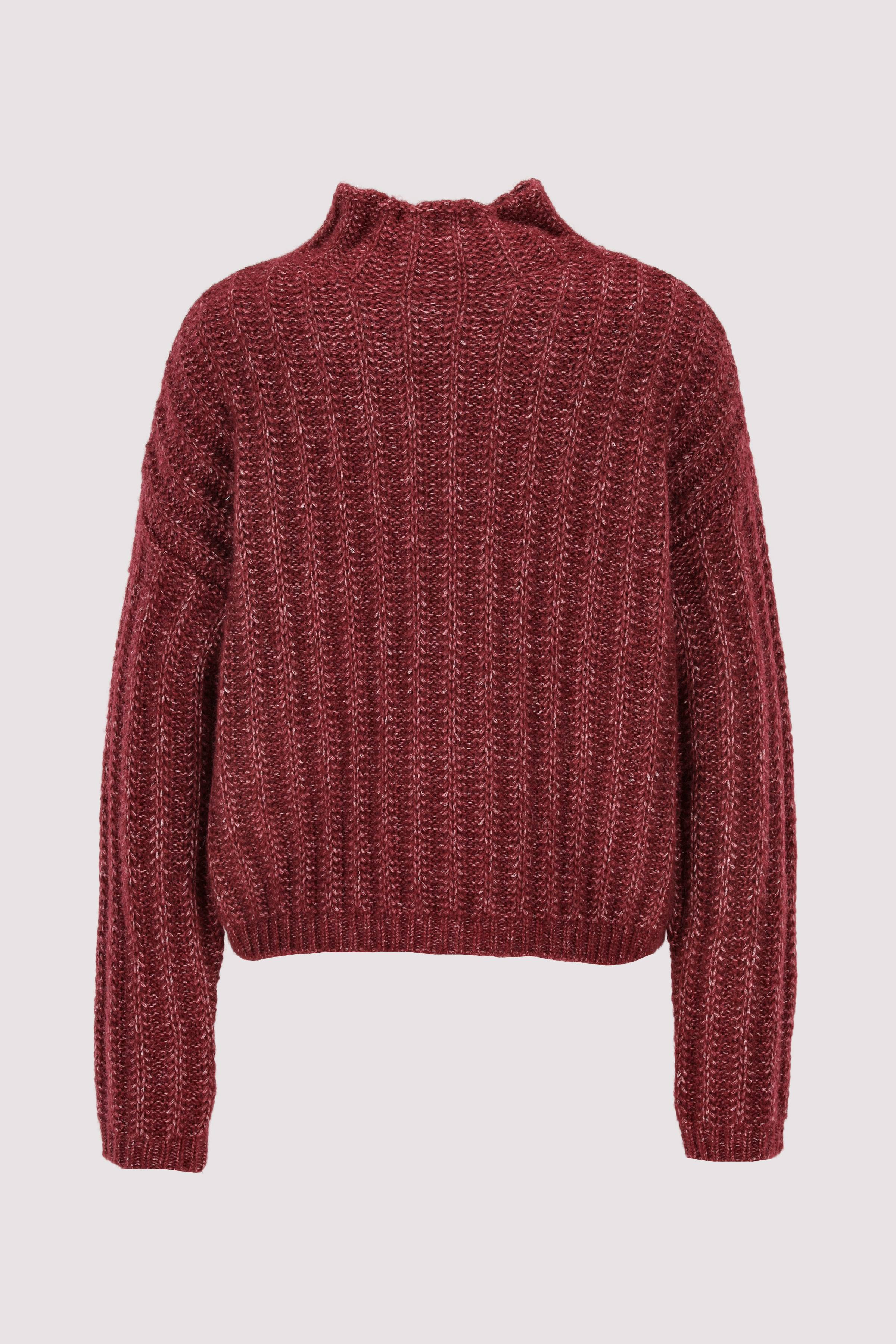 HUGO Rollkragenpullover Open red