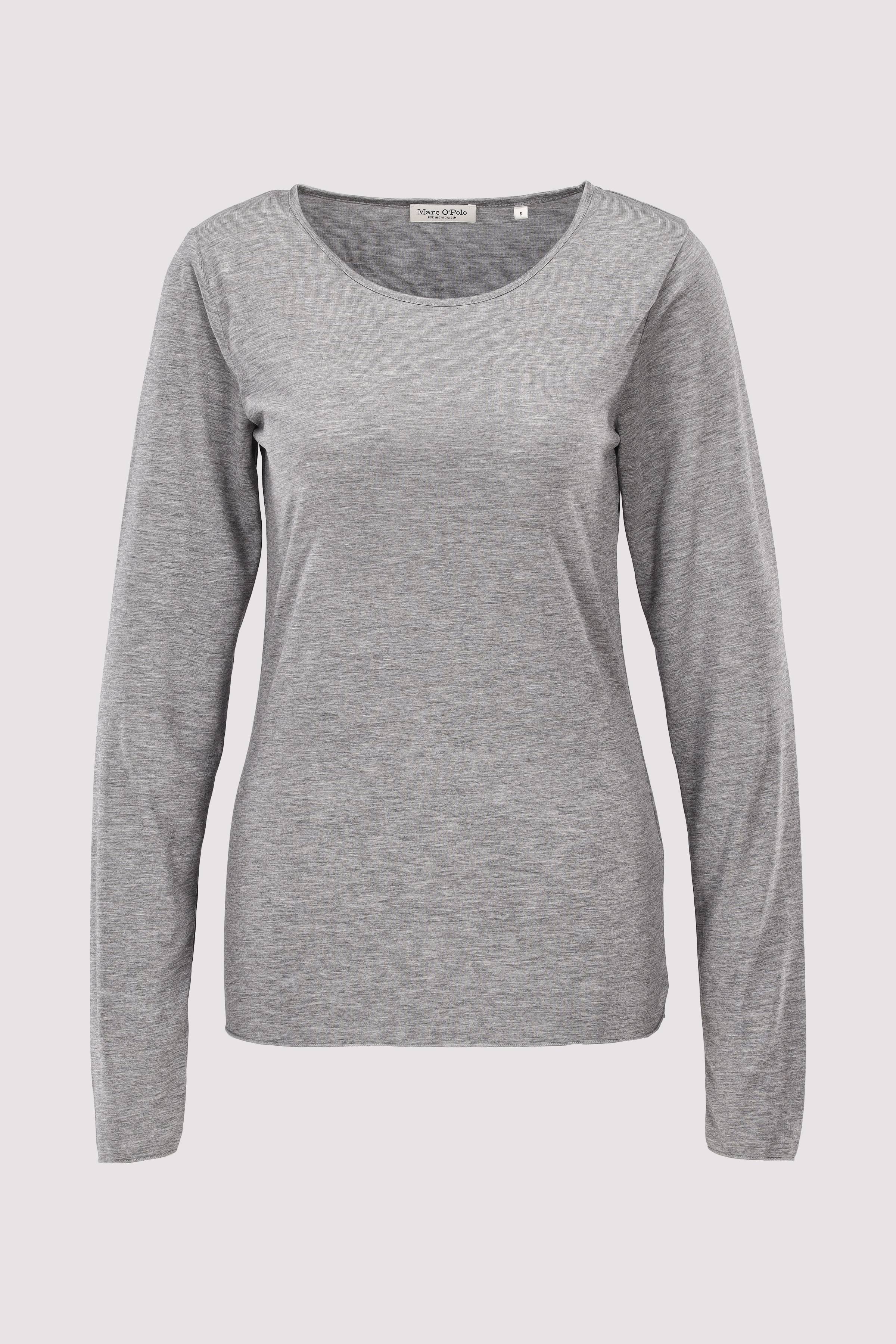 T-shirt, long sleeve | Soft stone melange | M | 7325869025906