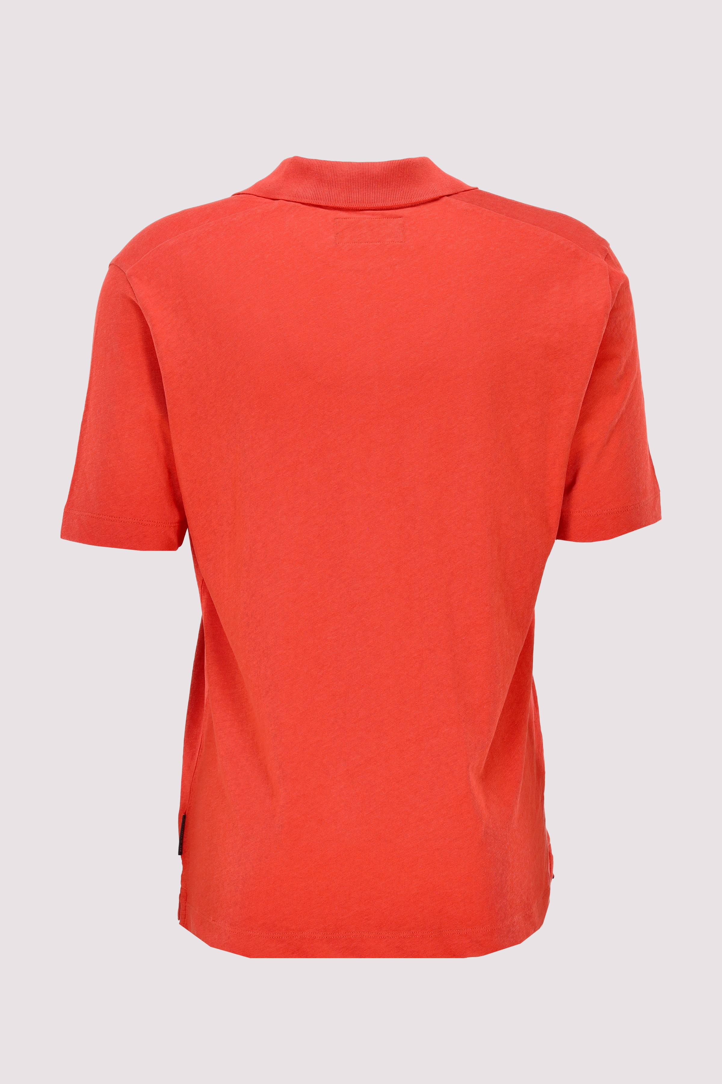 Polo, short sleeve, cotton lin