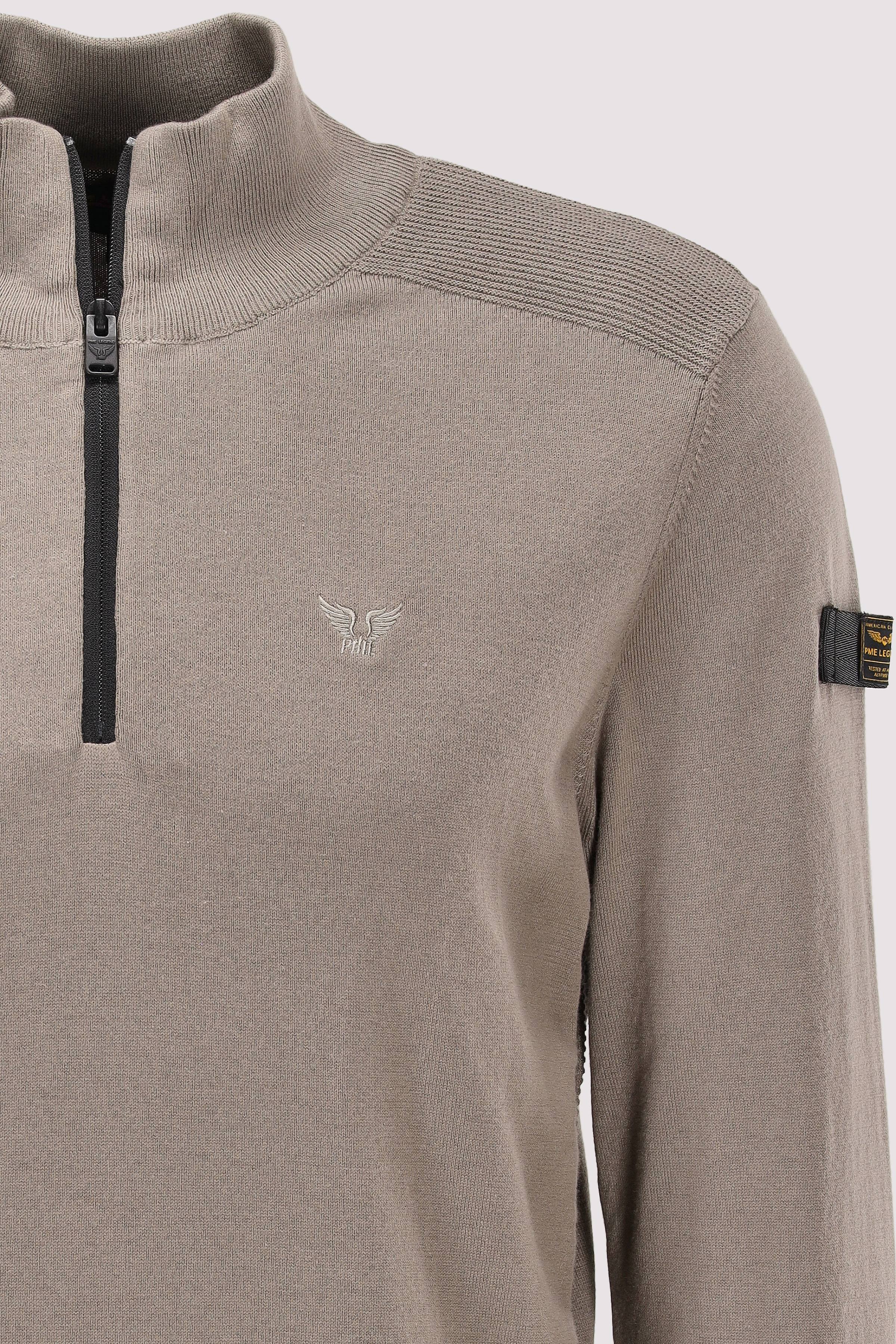 PME Legend - Half zip collar cotton