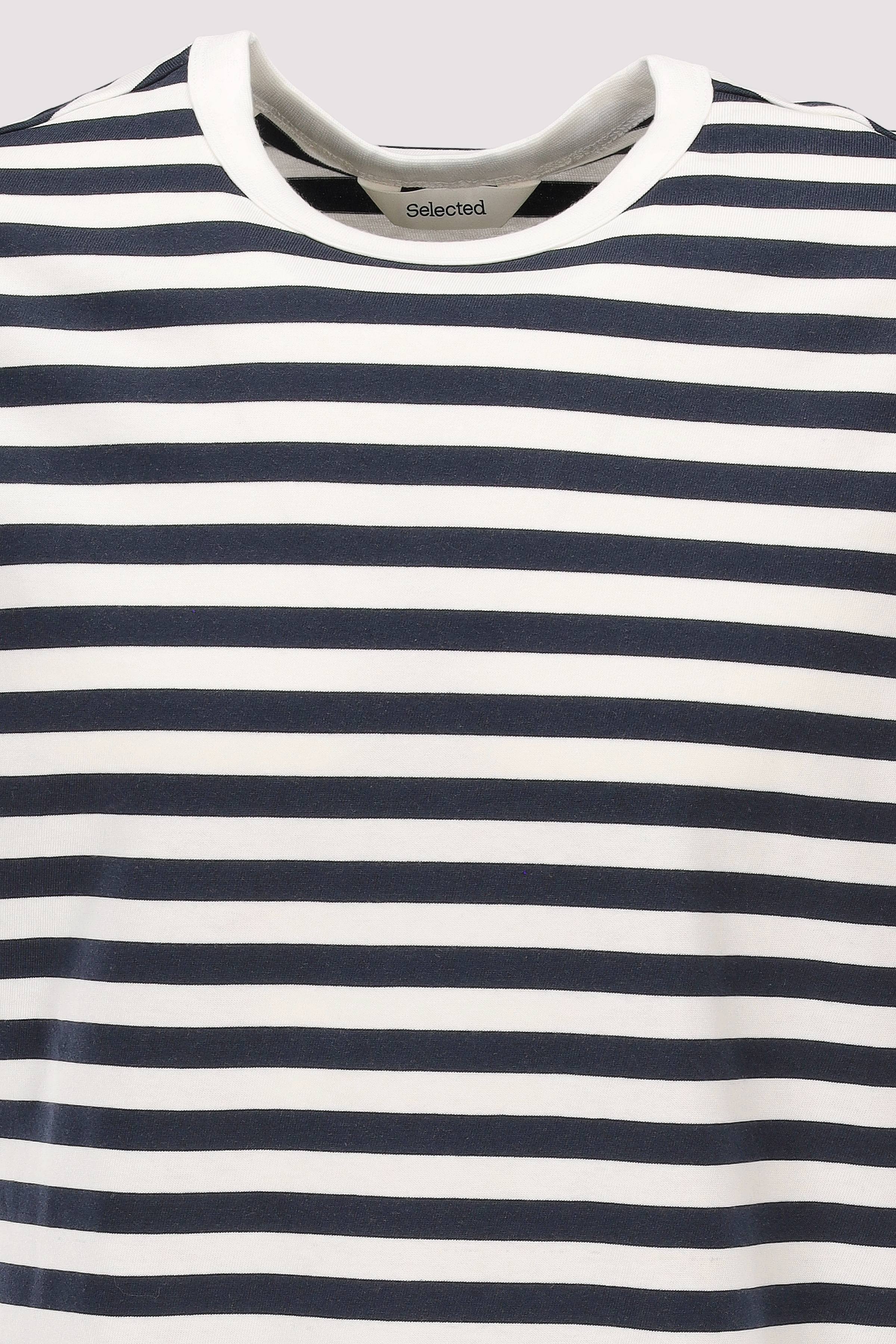 Selected - SLHRELAXDAN SS STRIPE TEE
