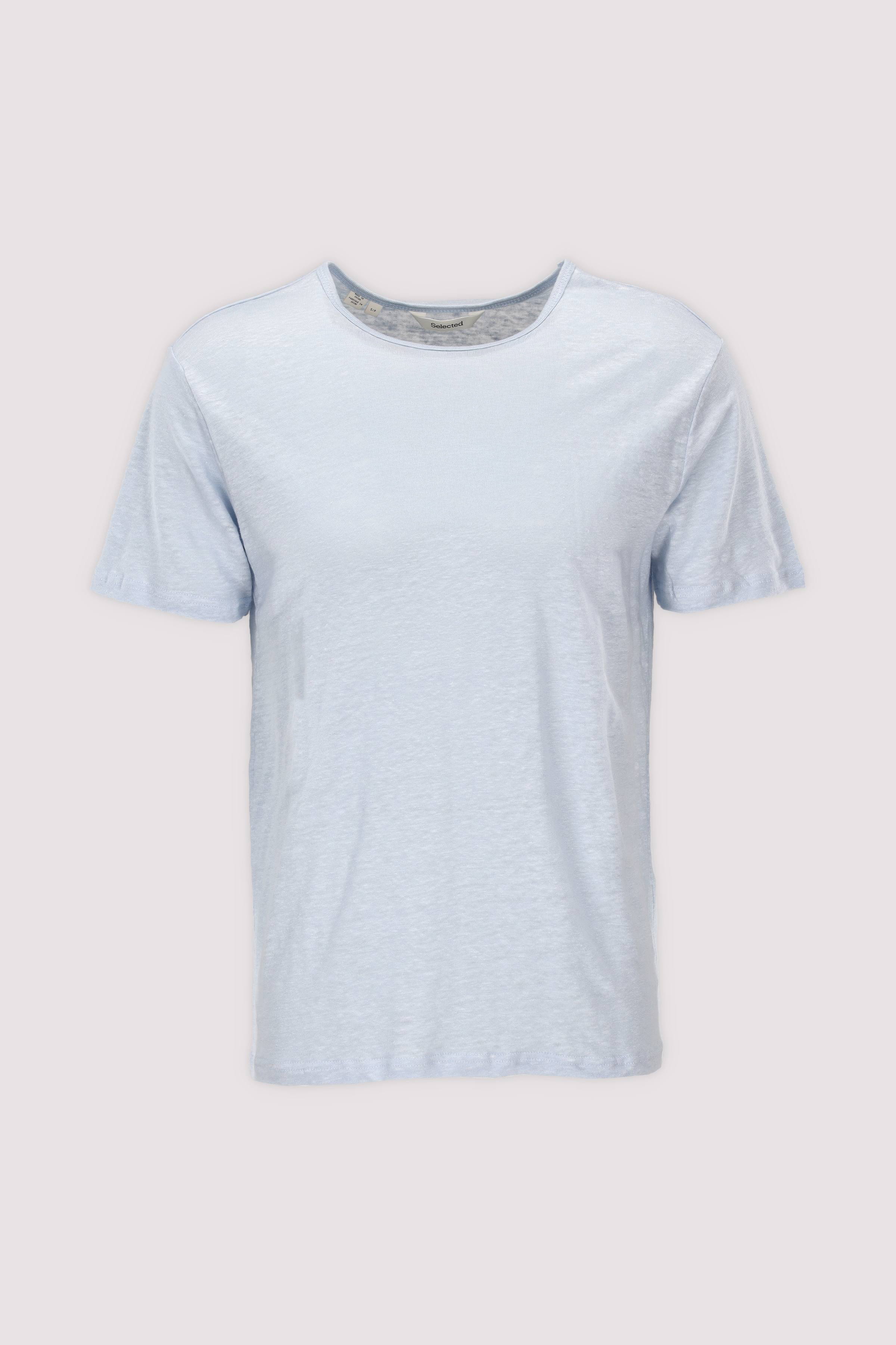 SLHBET LINEN SS O-NECK TEE