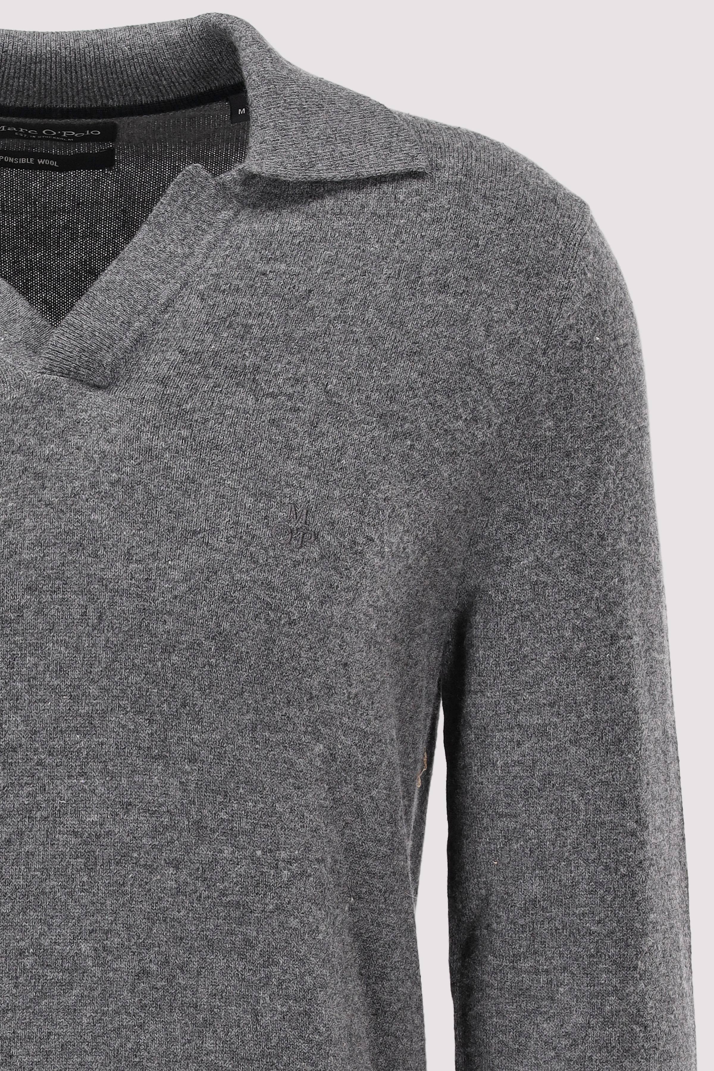 Marc O´Polo International - Sweater LS with open Polo Coll