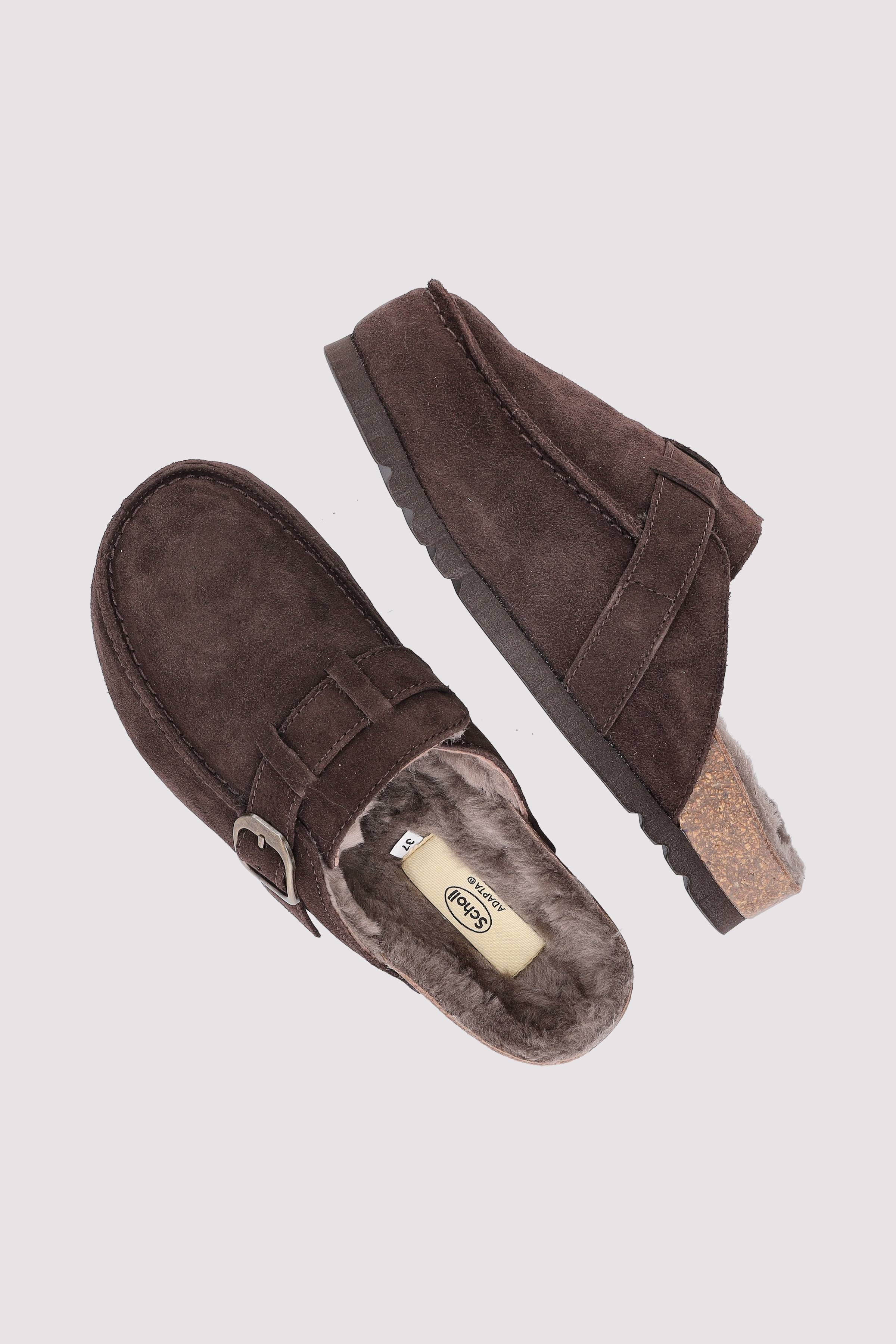 Scholl - Flache Sandale Scholl Lederkomfort