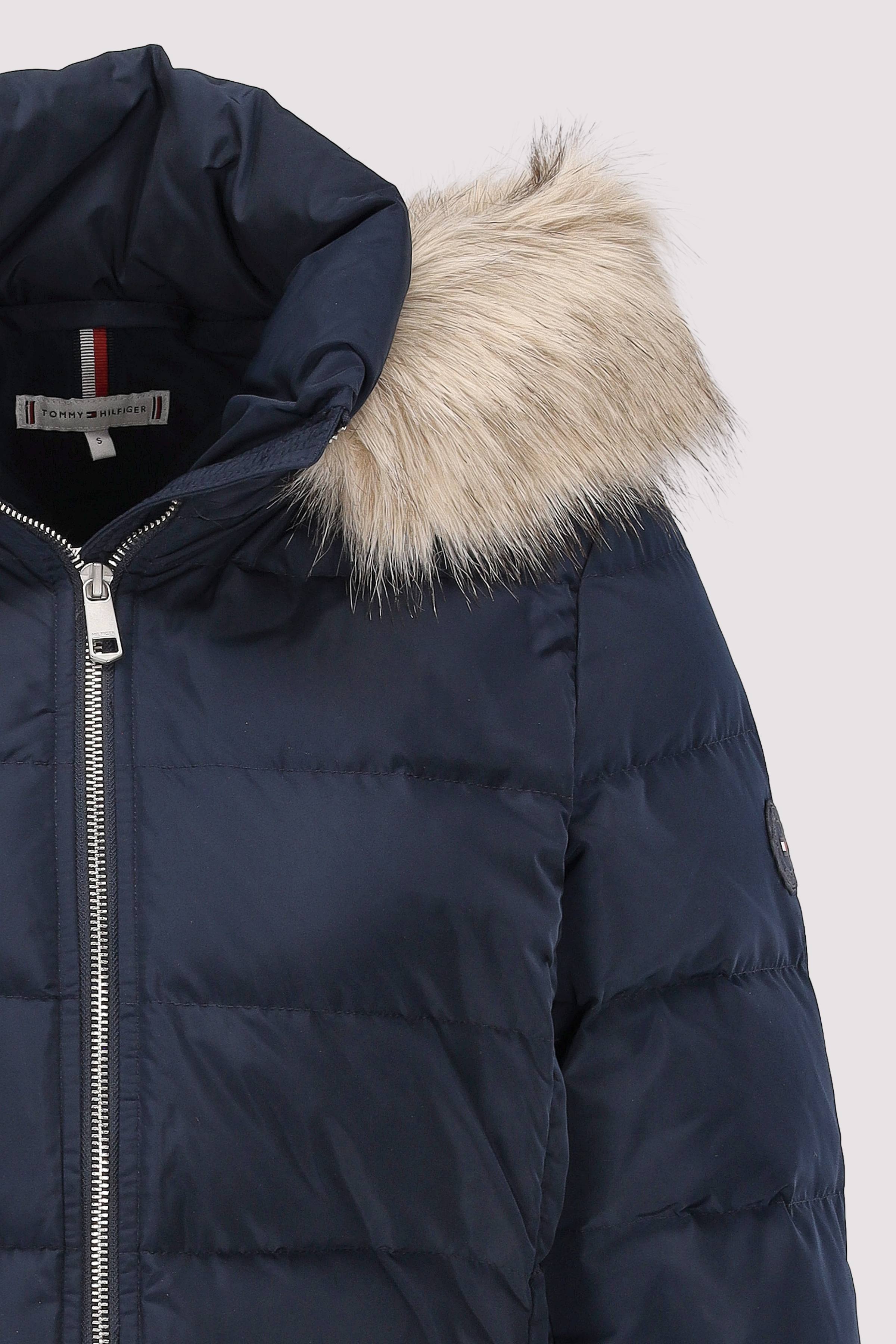 Tommy Hilfiger - MW DOWN SLIM COAT WITH FUR Tommy Hilfiger - MW DOWN SLIM COAT WITH FUR