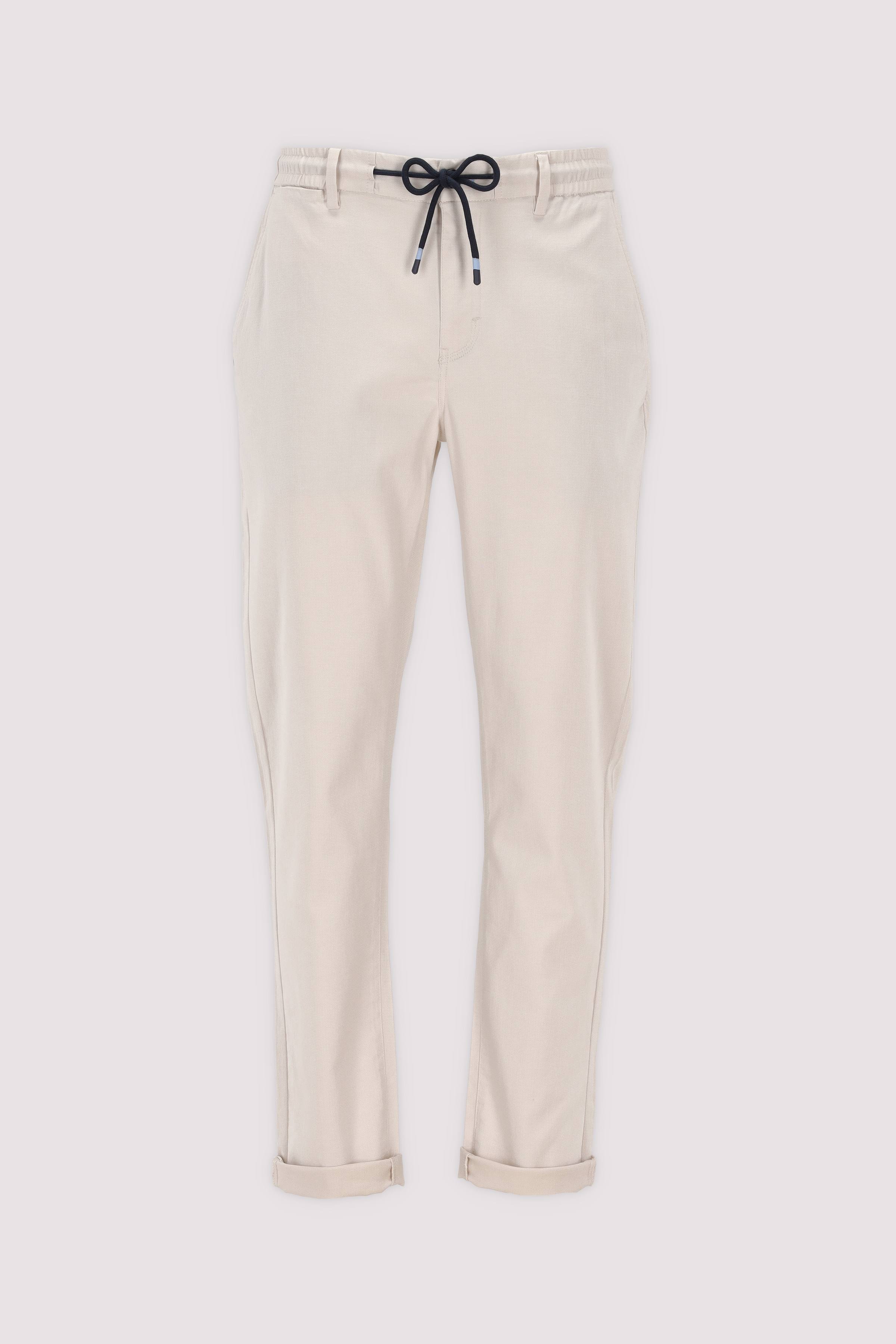 Herren Freizeithose soft ivory Baumwolle