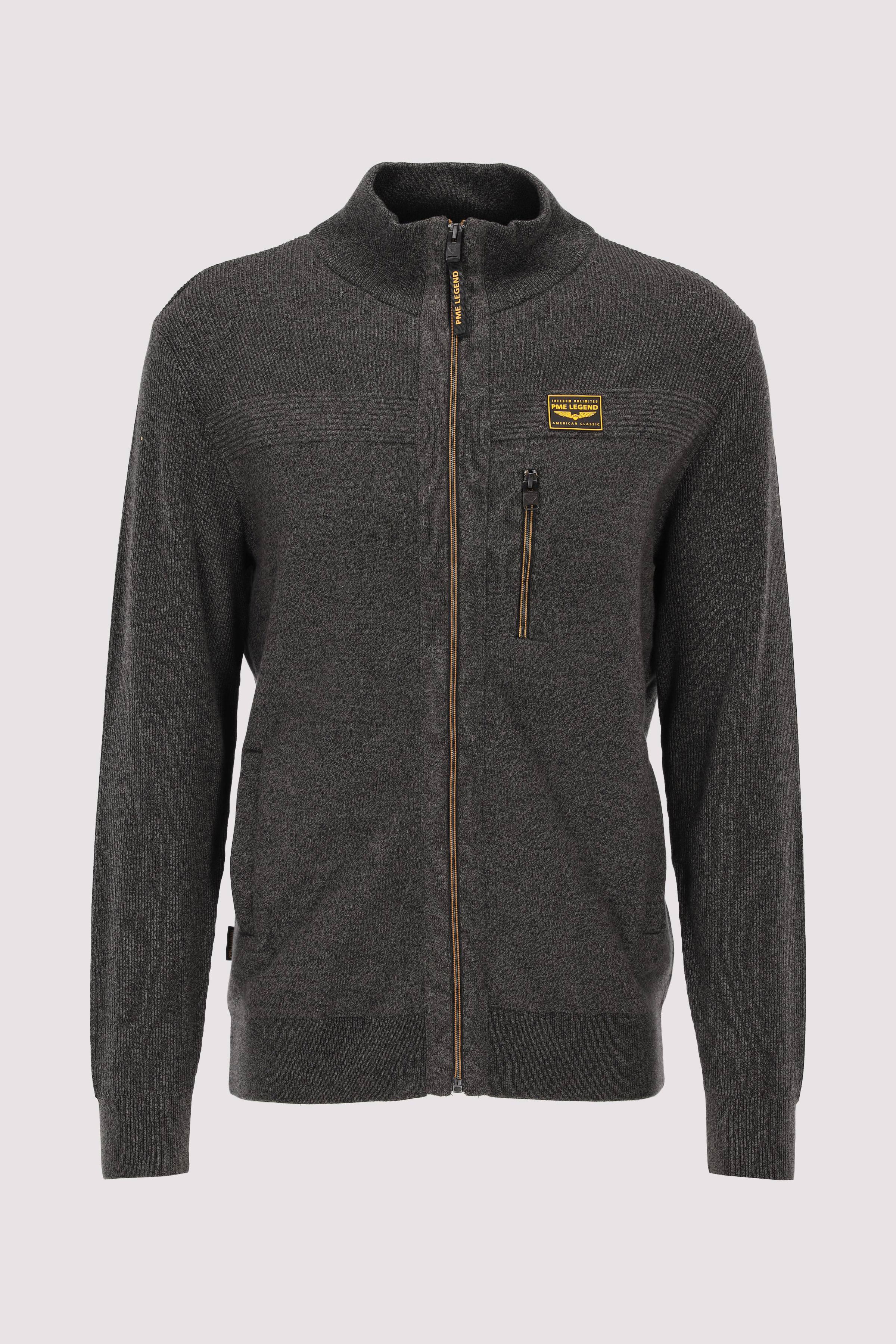 Zip jacket cotton double face