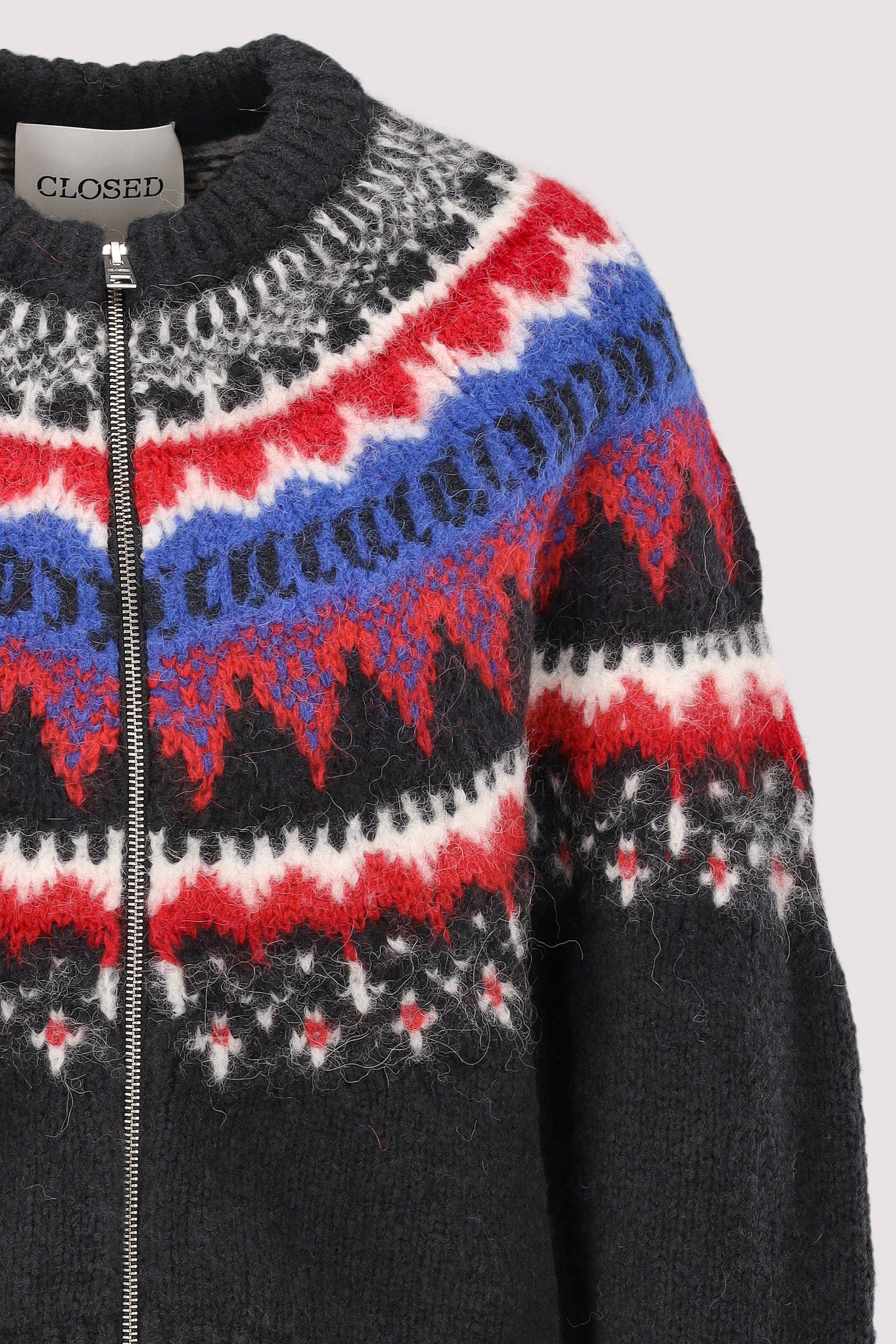 Closed - Cropped zip cardigan