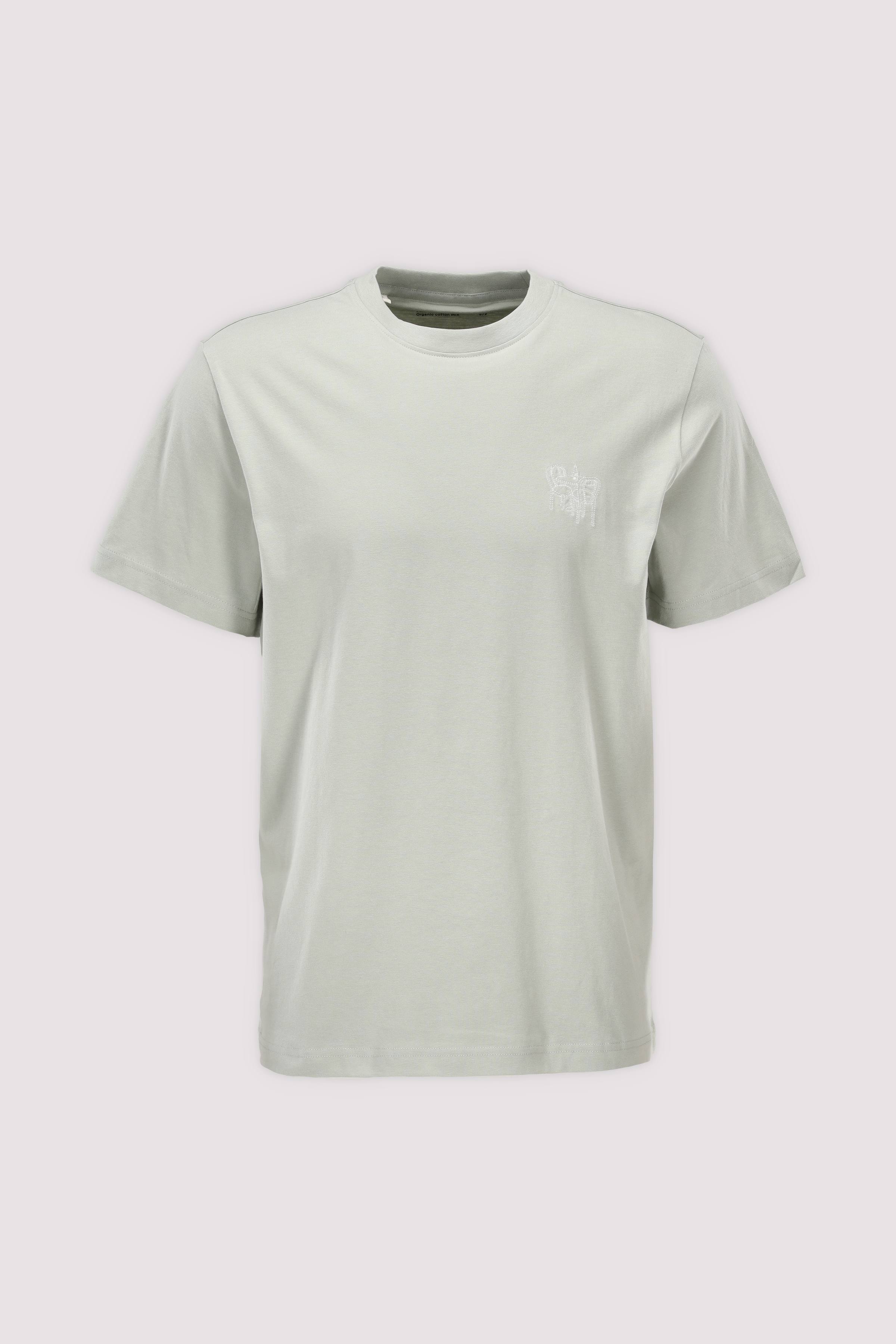 Selected T-Shirt Aqua Gray