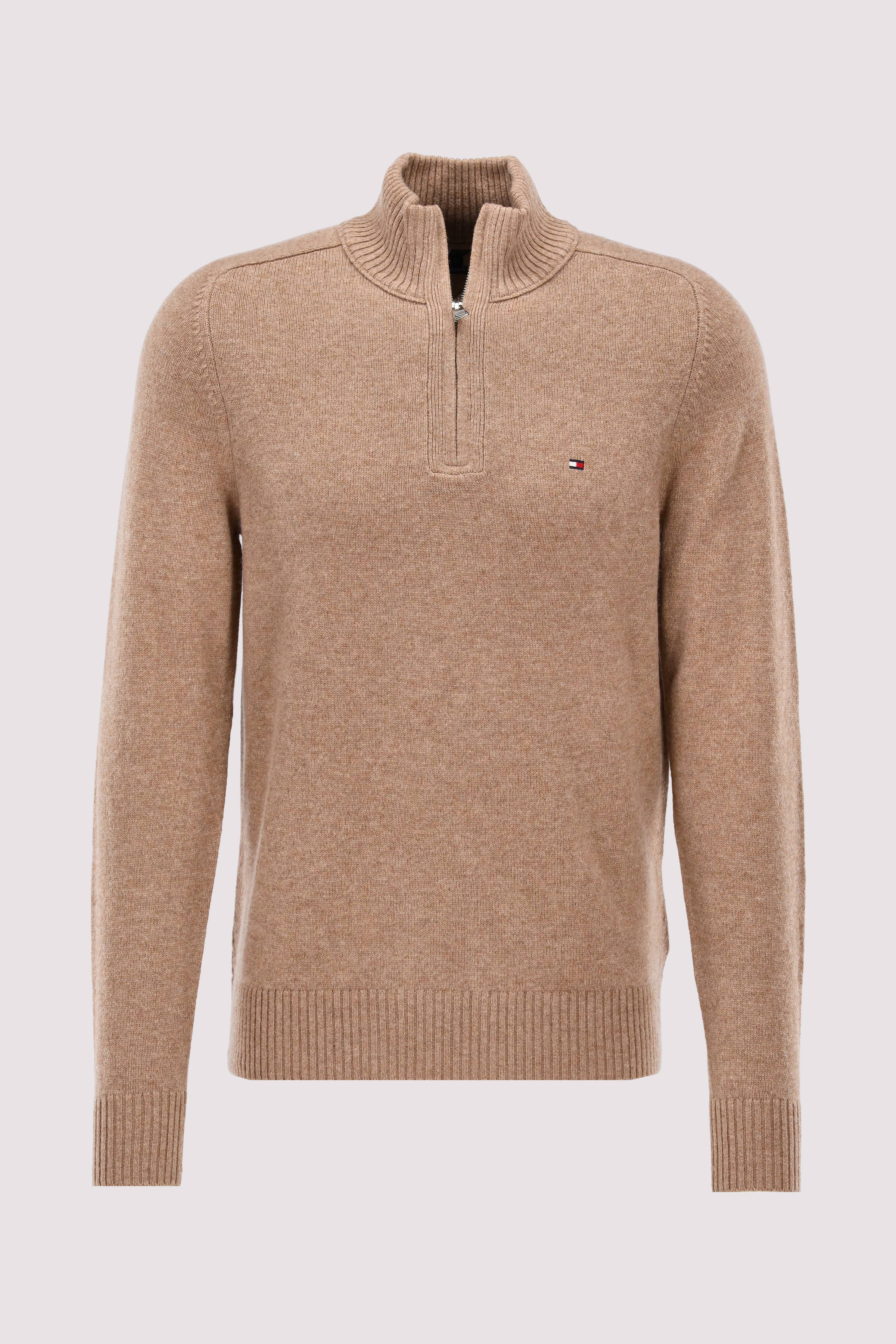 LAMBSWOOL ZIP MOCK