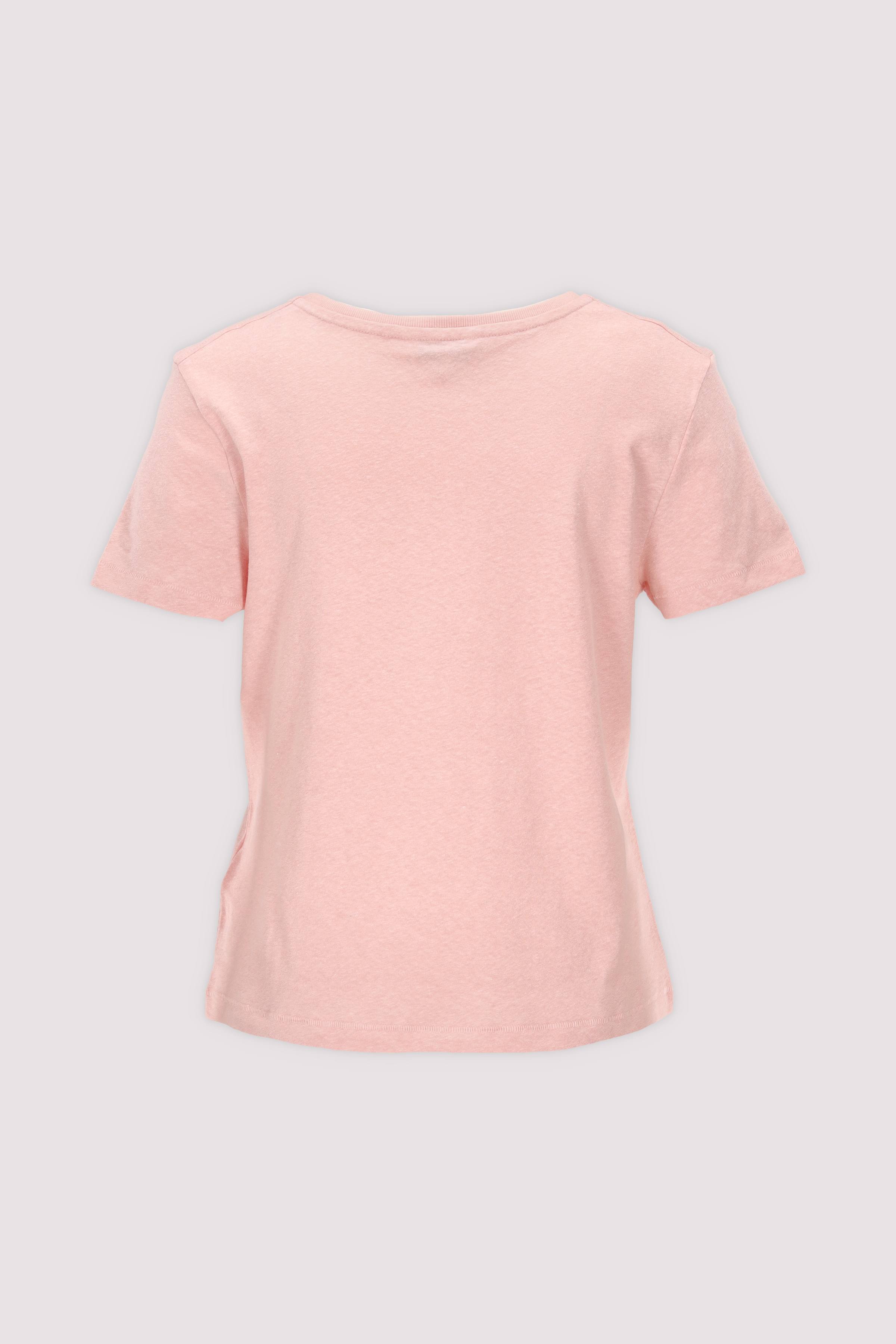 Tommy Hilfiger T-Shirt Pink Leinen